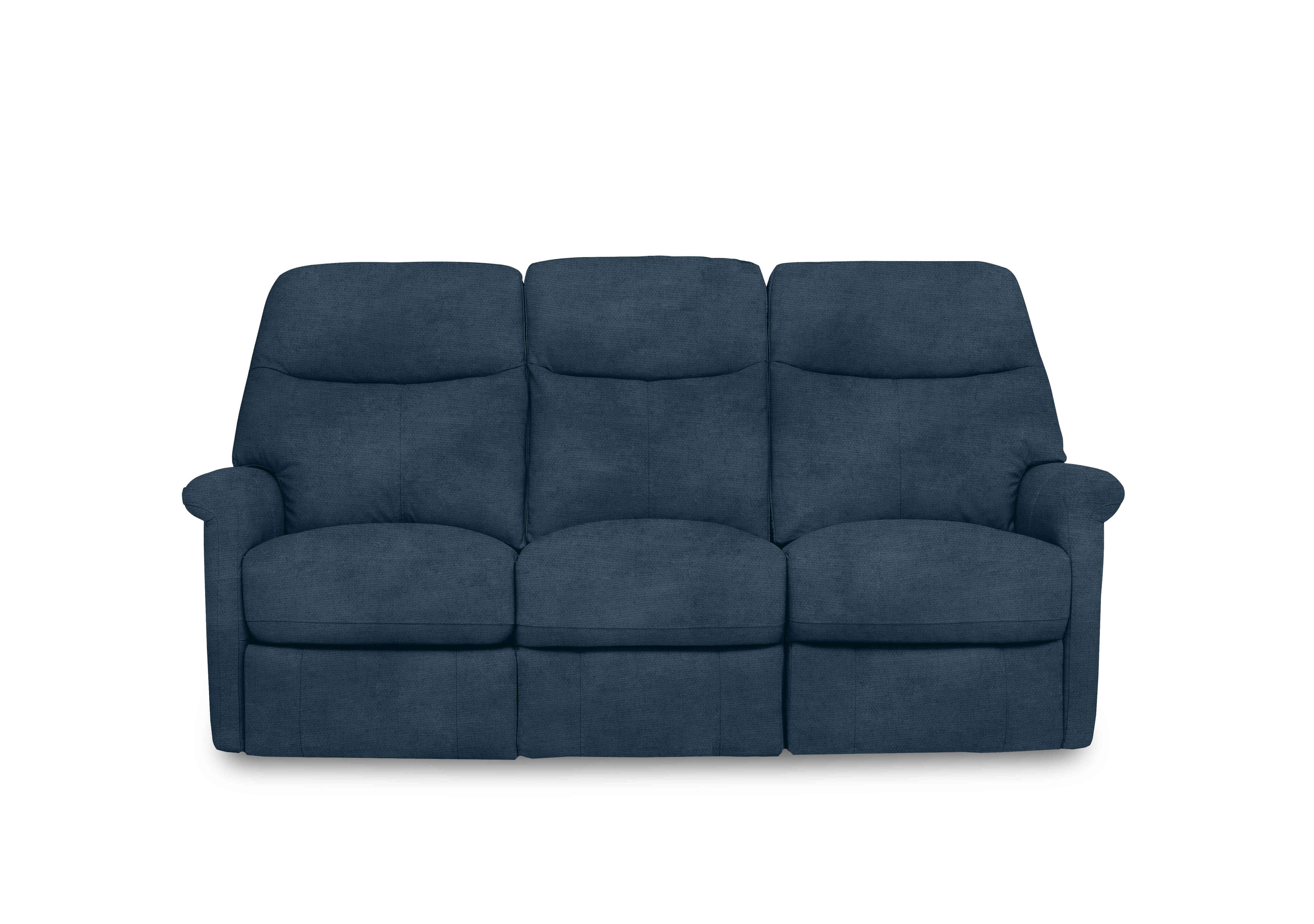 Compact Collection Lille 3 Seater Fabric Sofa in Fab-Coe-R006 Sapphire on Furniture Village