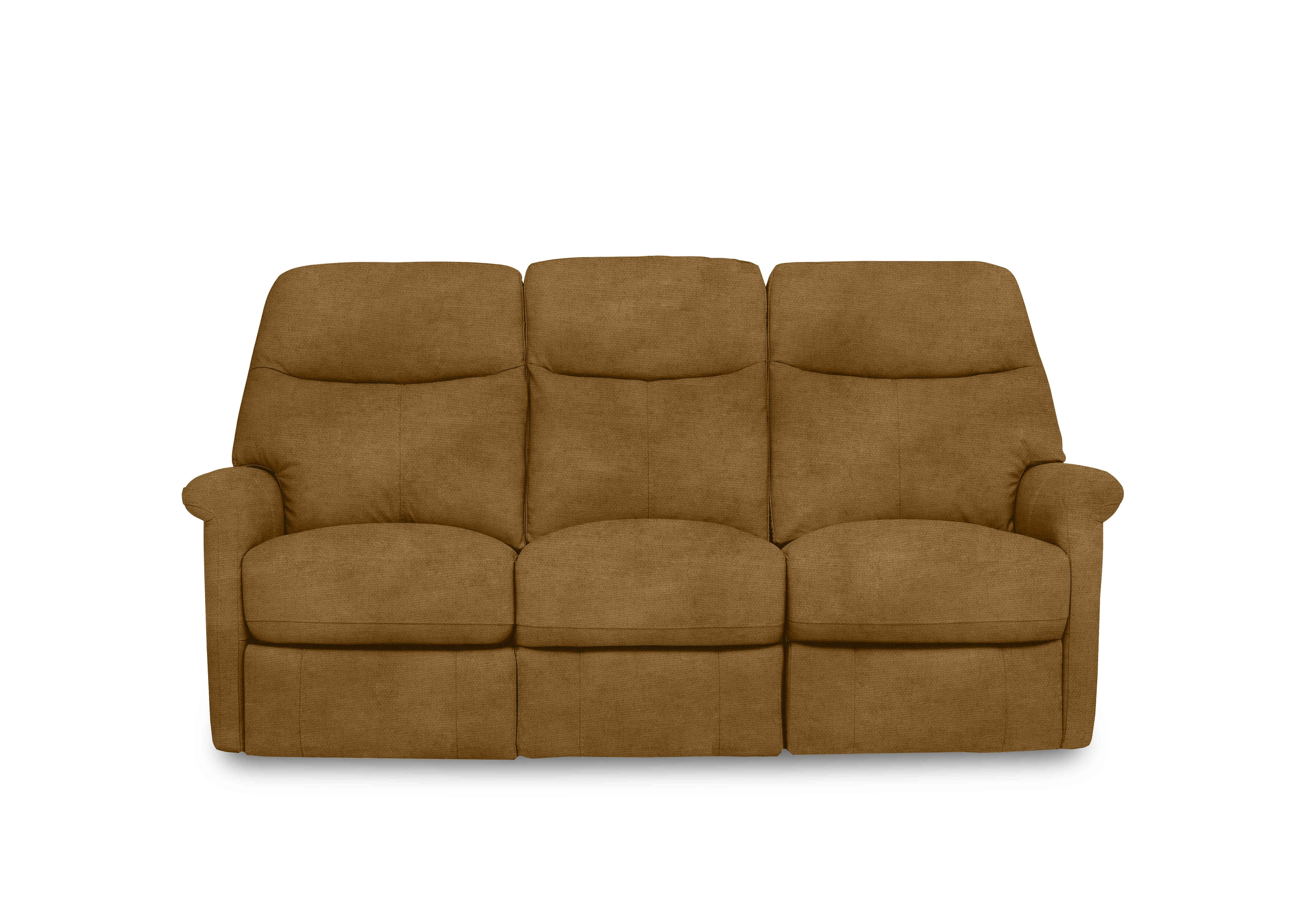 Compact Collection Lille 3 Seater Fabric Sofa in Fab-Coe-R272 Honey Yellow on Furniture Village