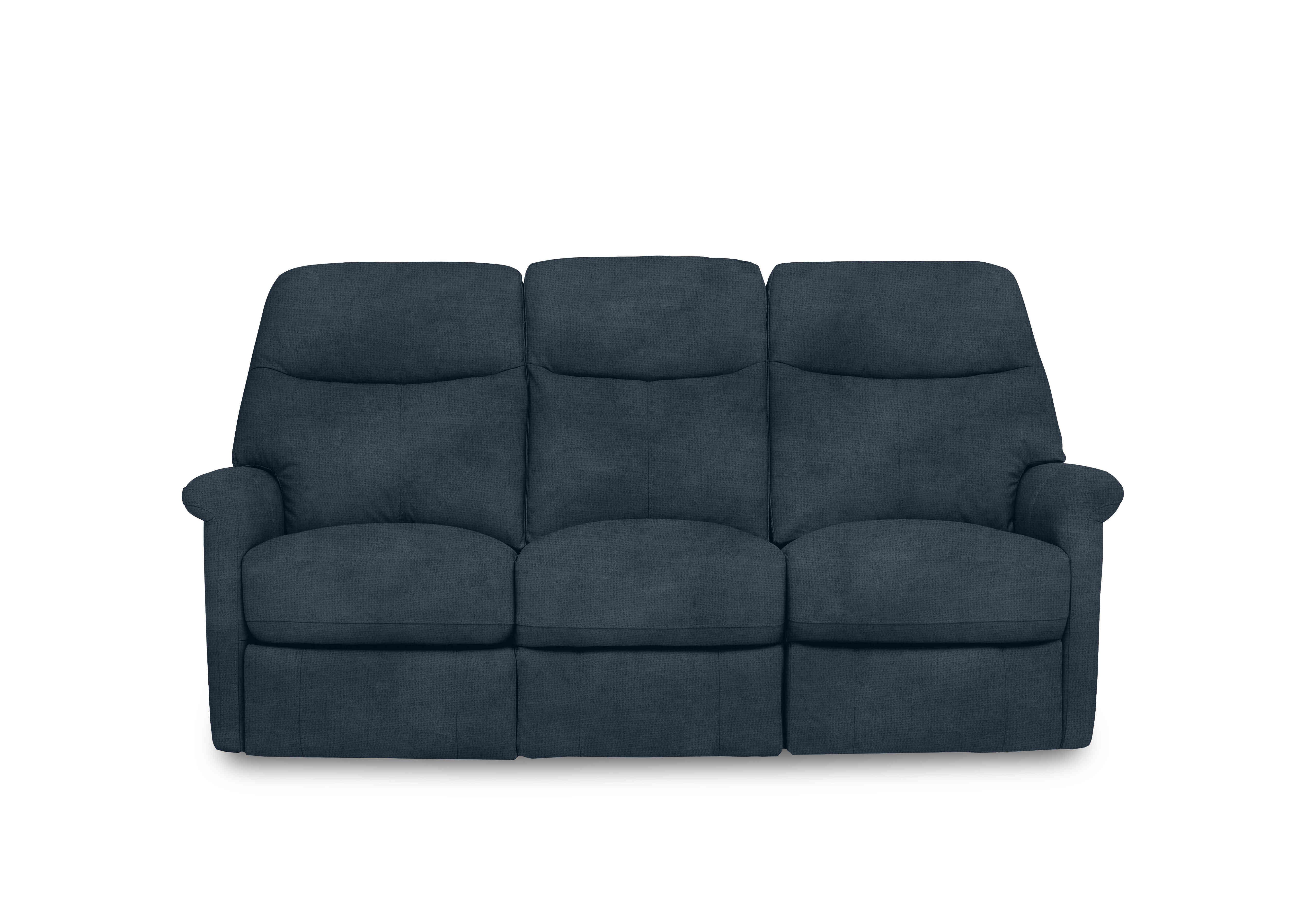Compact Collection Lille 3 Seater Fabric Sofa in Fab-Coe-R303 Silverish Blue on Furniture Village