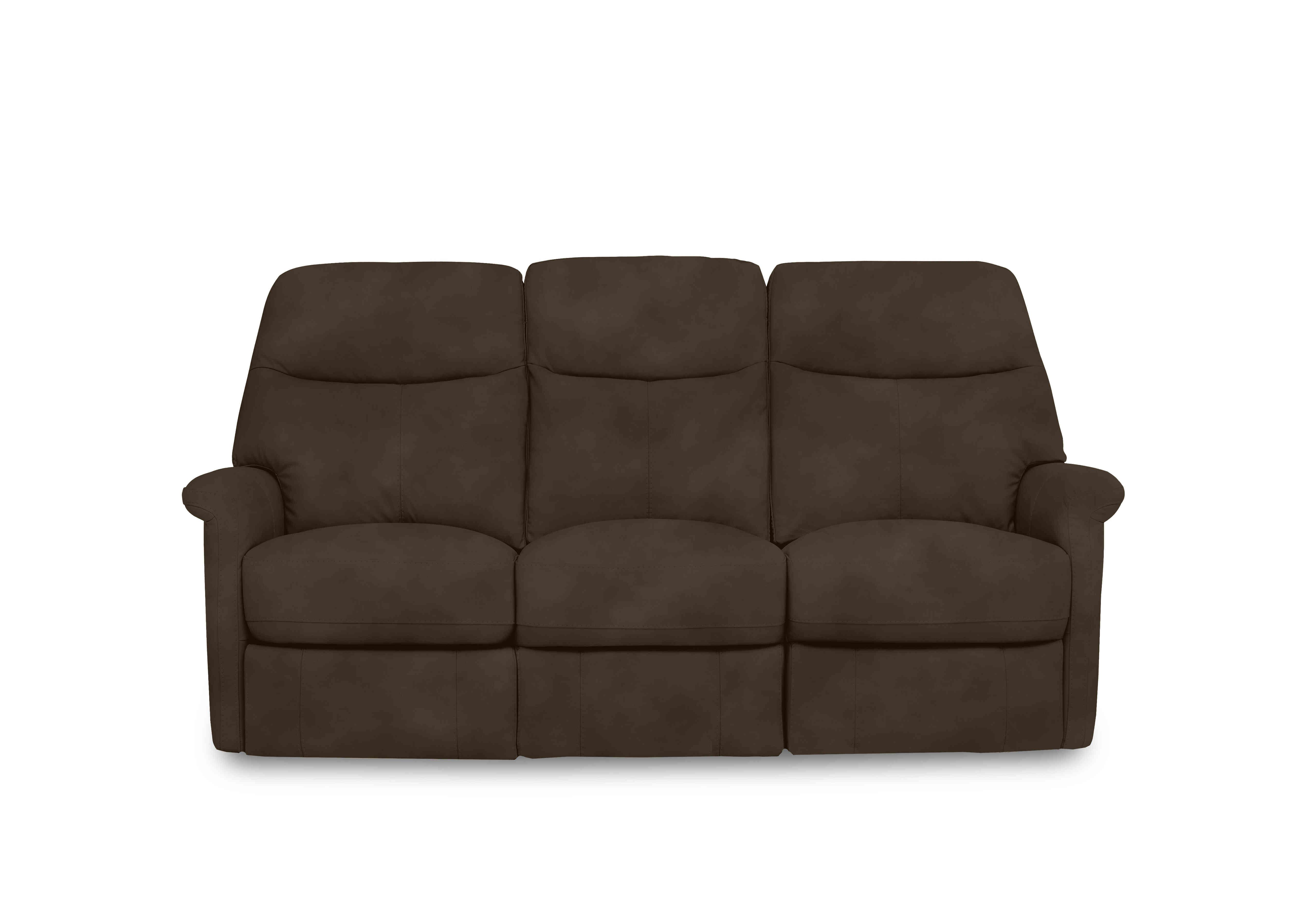 Compact Collection Lille 3 Seater Fabric Sofa in Sfa-Pey-R04 Dark Chocolate on Furniture Village