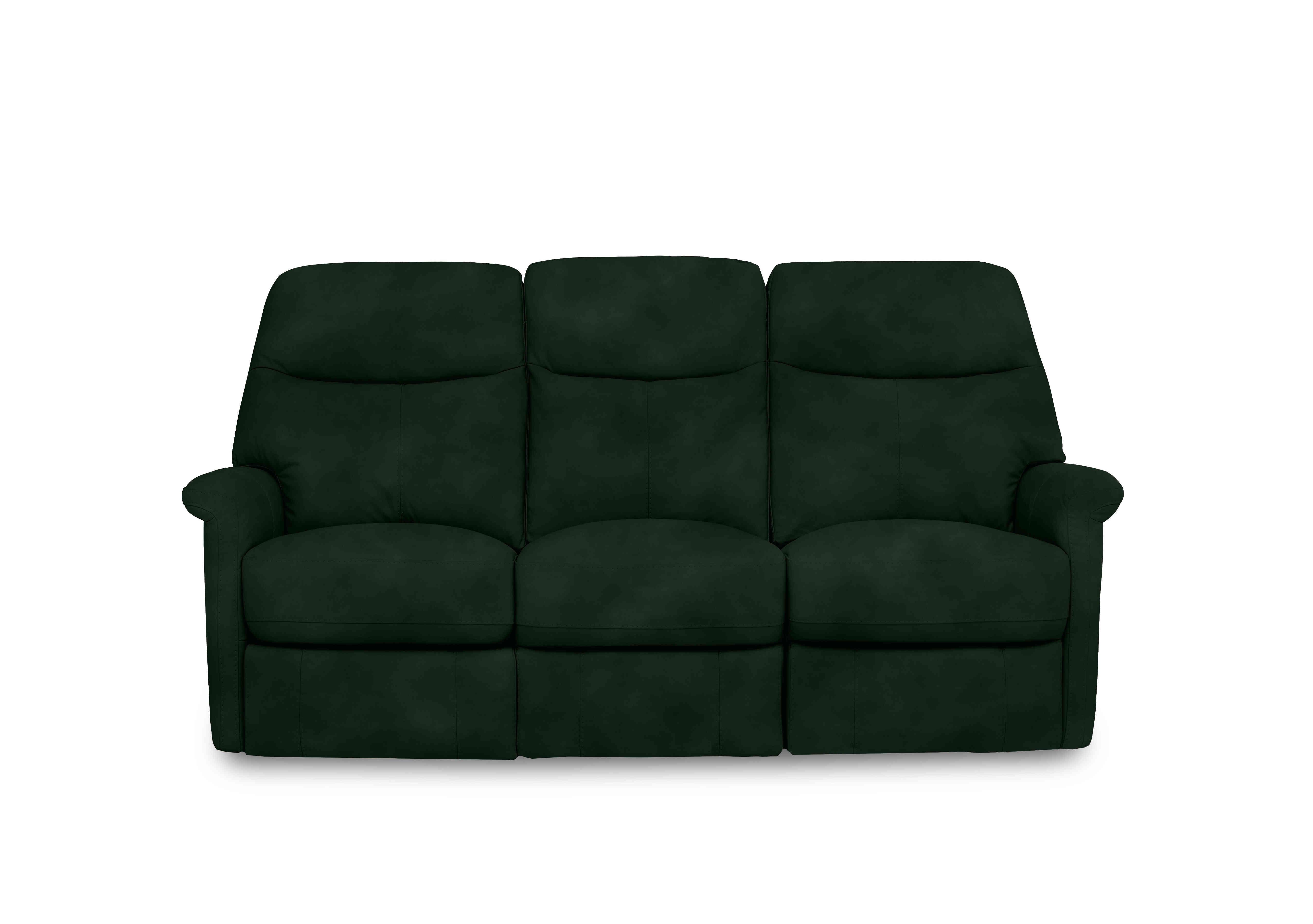 Compact Collection Lille 3 Seater Fabric Sofa in Sfa-Pey-R11 Dark Green on Furniture Village
