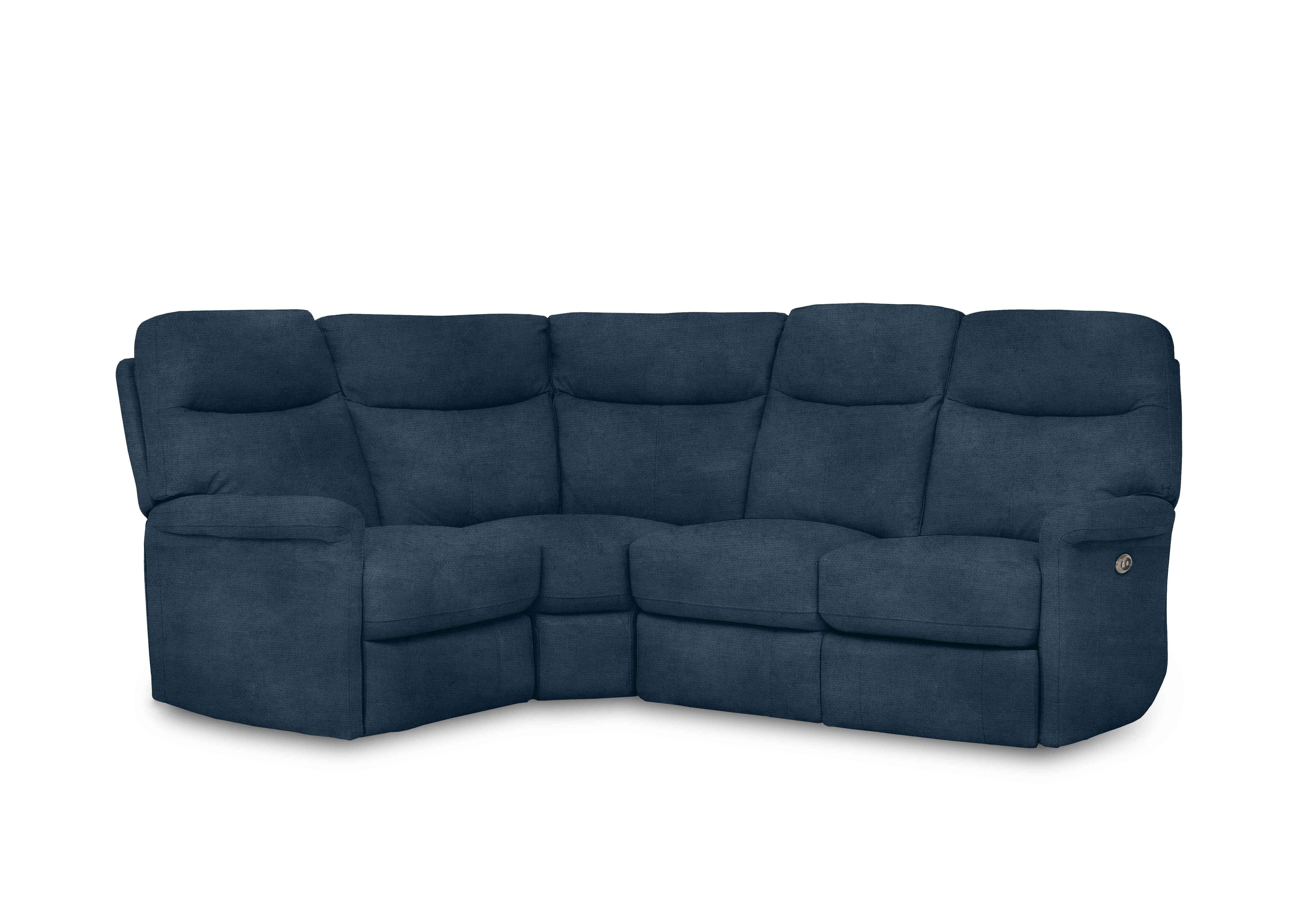 Compact Collection Lille Fabric Corner Sofa in Fab-Coe-R006 Sapphire on Furniture Village
