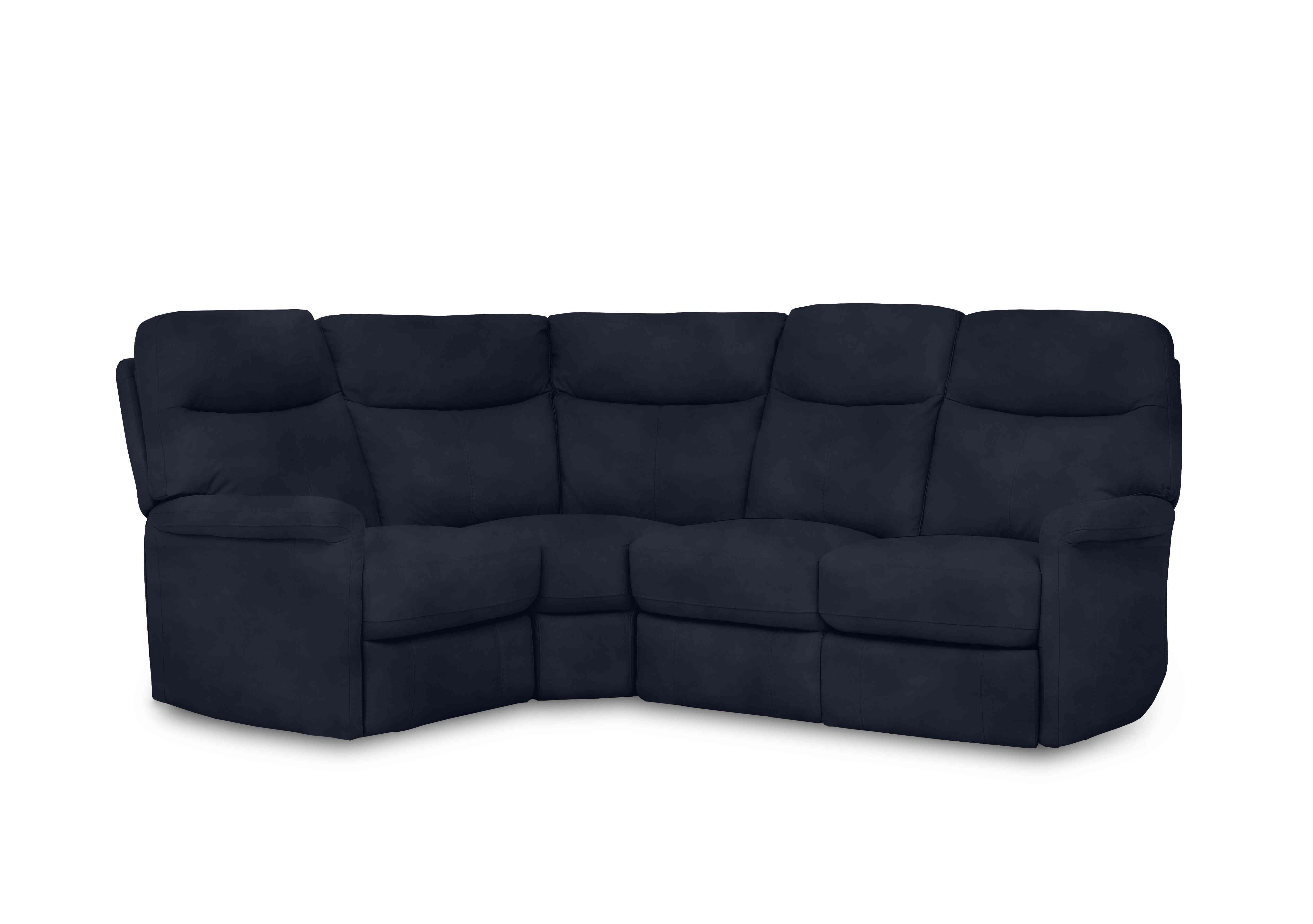 Compact Collection Lille Fabric Corner Sofa in Sfa-Pey-R15 Navy Blue on Furniture Village