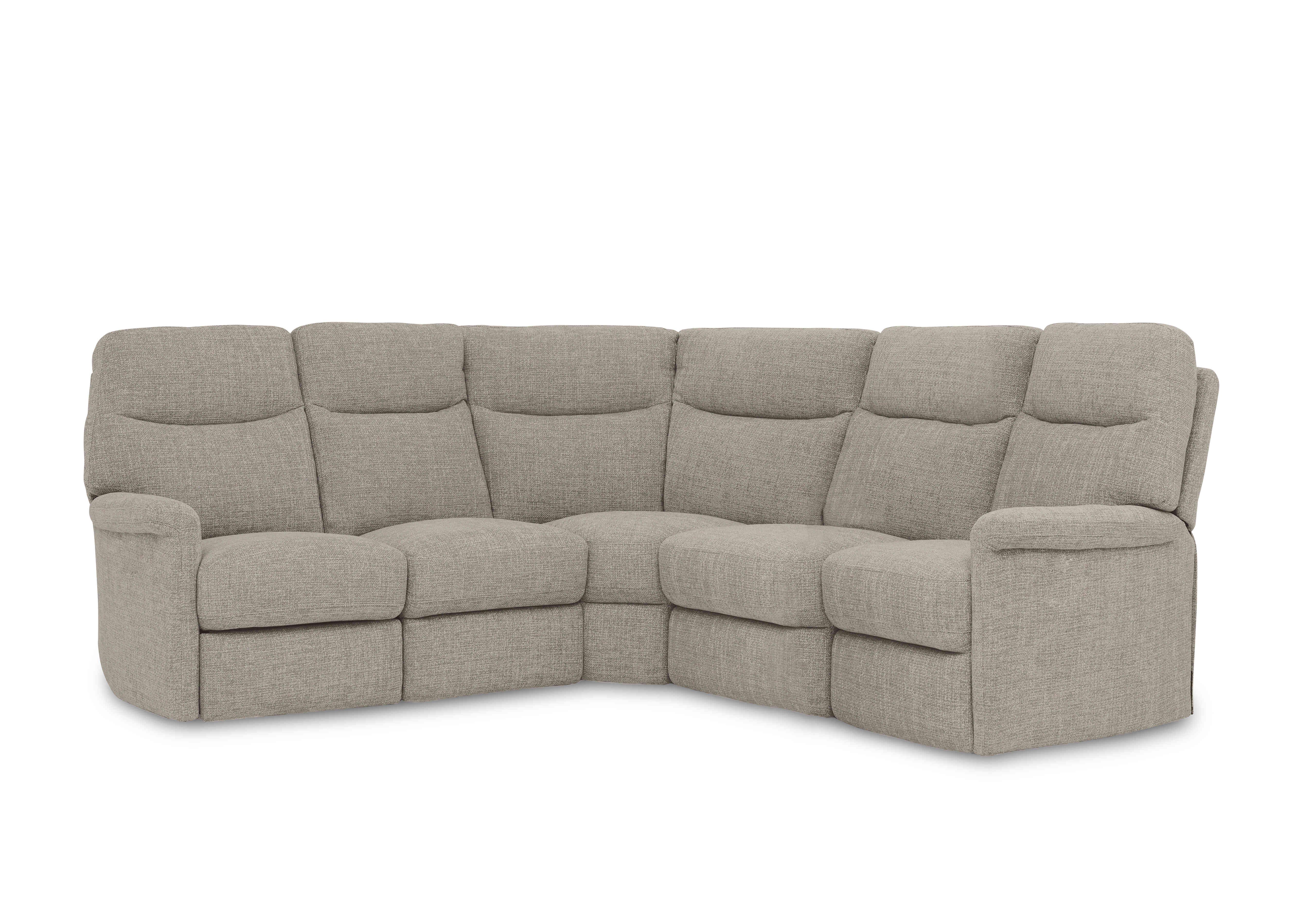 Compact Collection Lille Large Fabric Corner Sofa in Fab-Cac-R120 Sand on Furniture Village