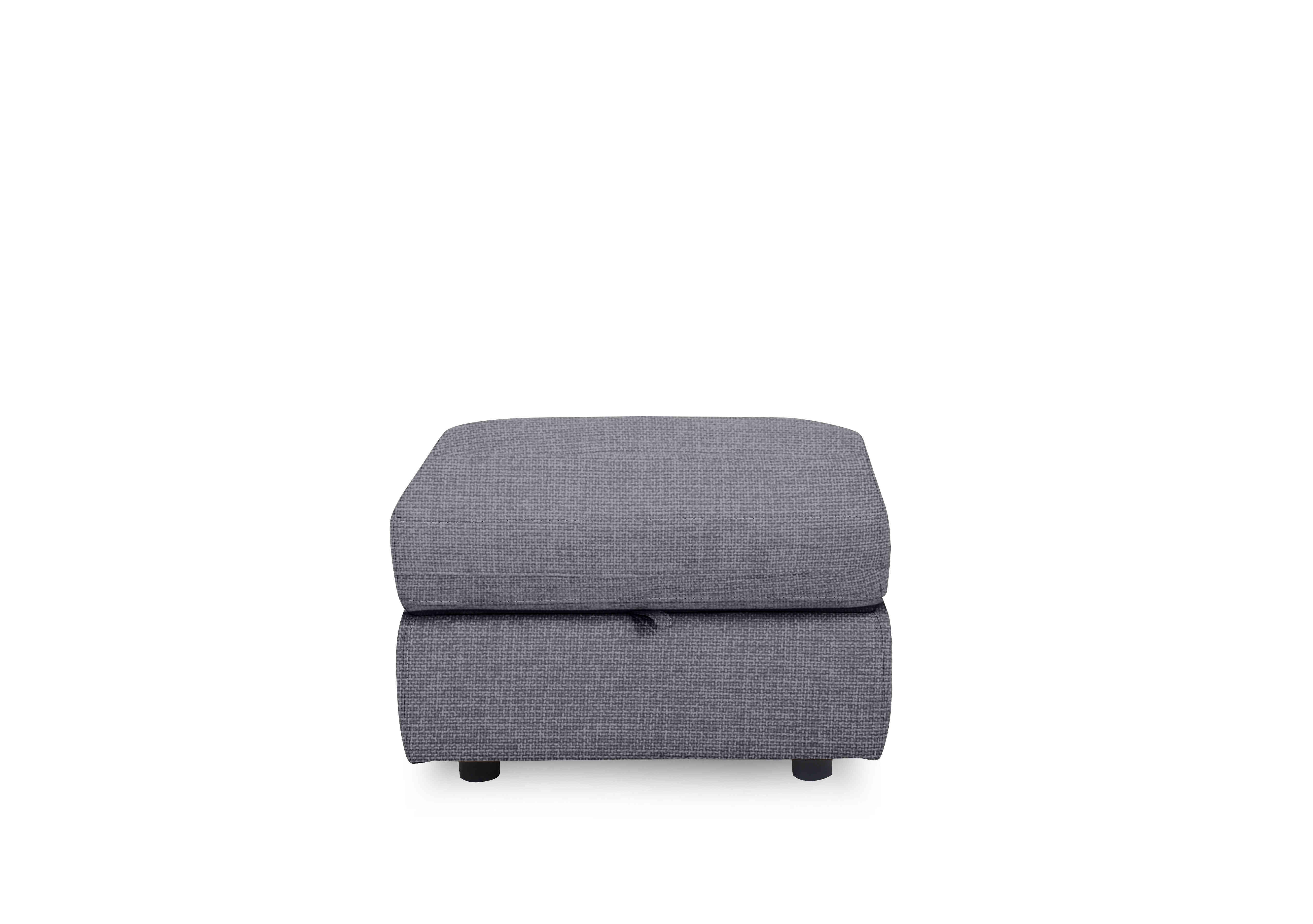 Compact Collection Lille Fabric Storage Footstool in Fab-Cac-R450 Gun Metal on Furniture Village