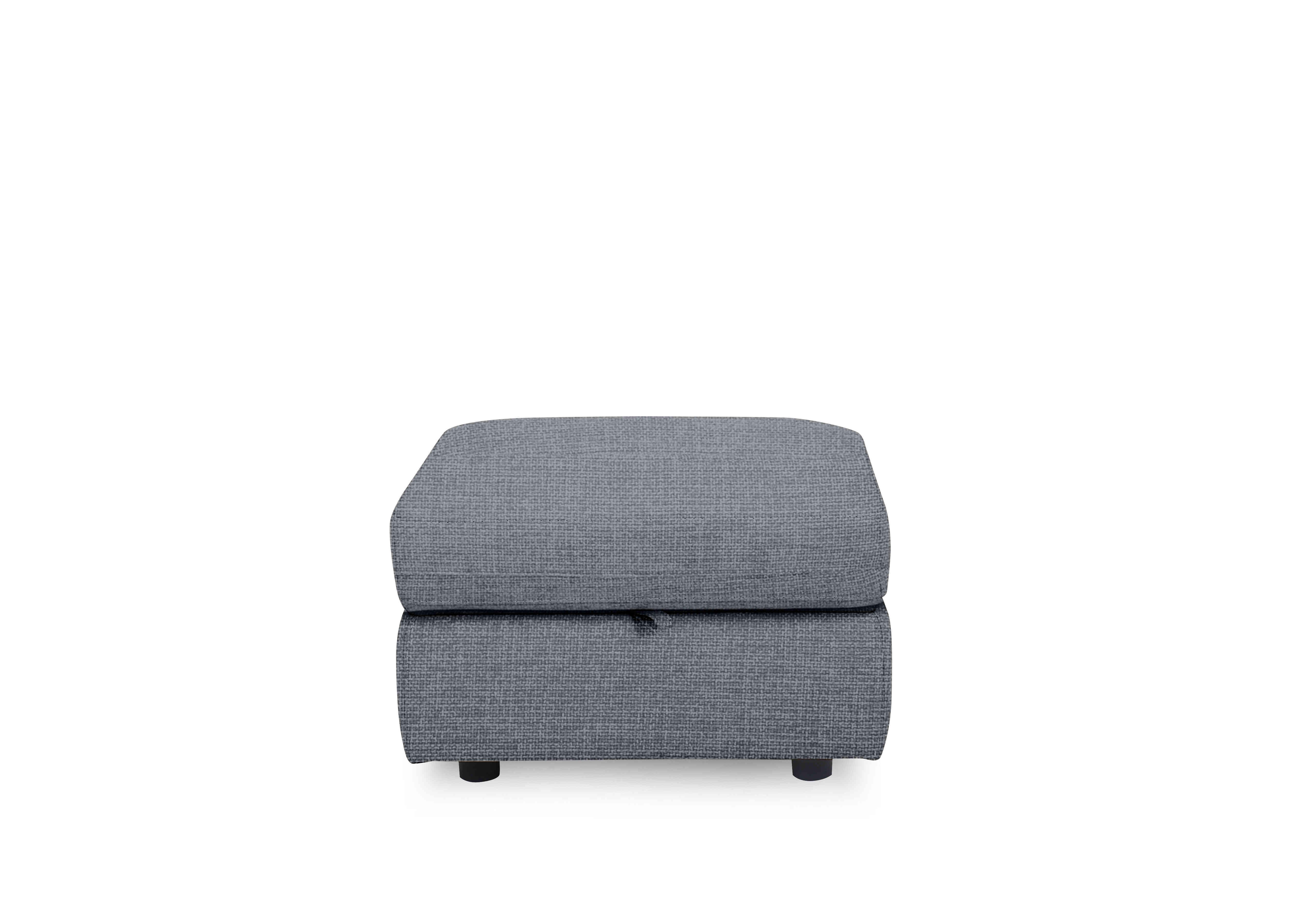 Compact Collection Lille Fabric Storage Footstool in Fab-Cac-R455 Ash on Furniture Village