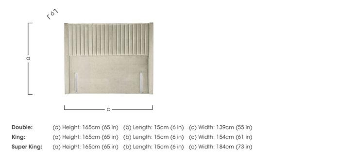 Cascade Floor Standing Headboard in  on Furniture Village