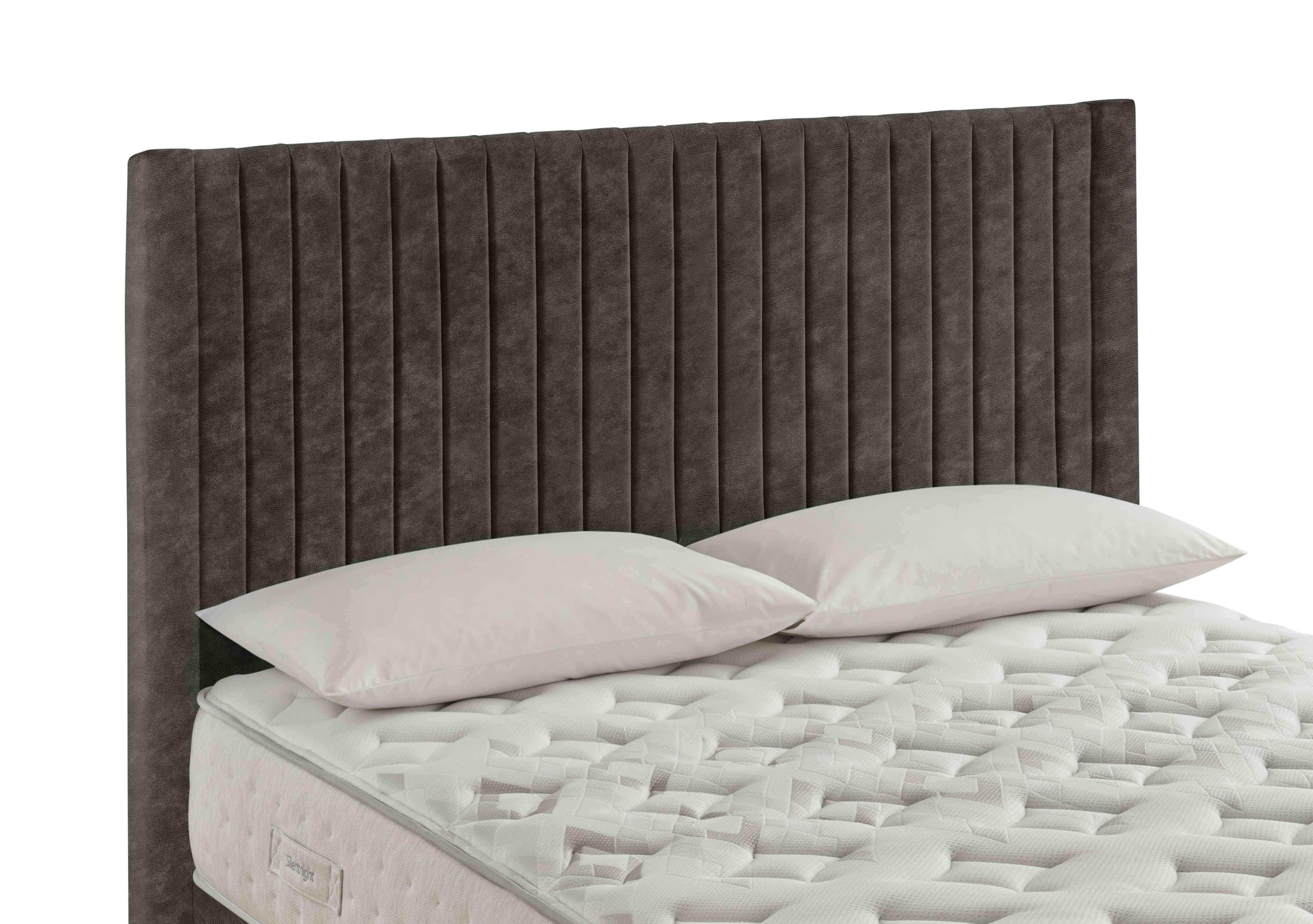 Cascade Floor Standing Headboard in Fine Cord Velvet Umbra on Furniture Village