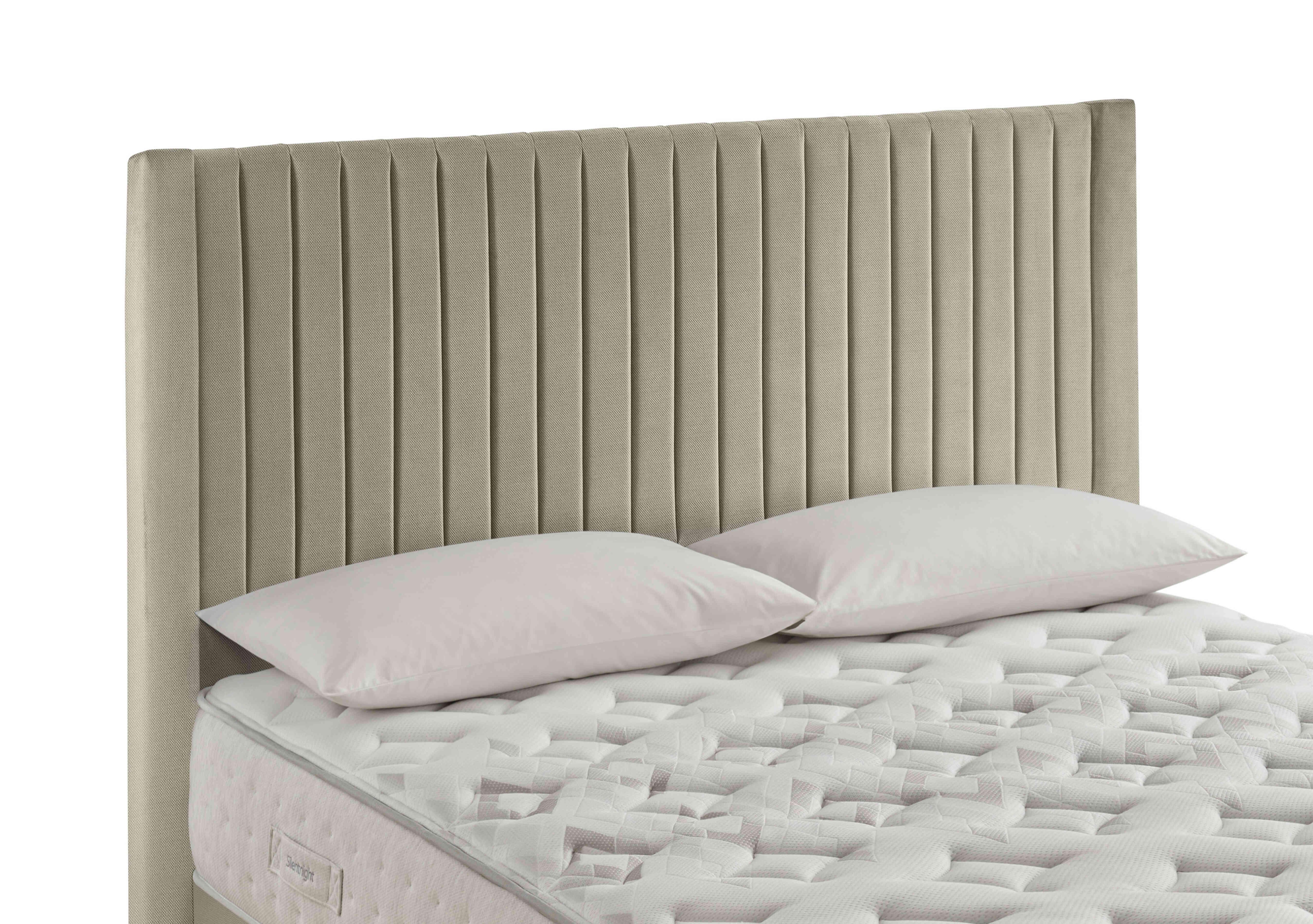 Cascade Floor Standing Headboard in Woven Sandstone on Furniture Village