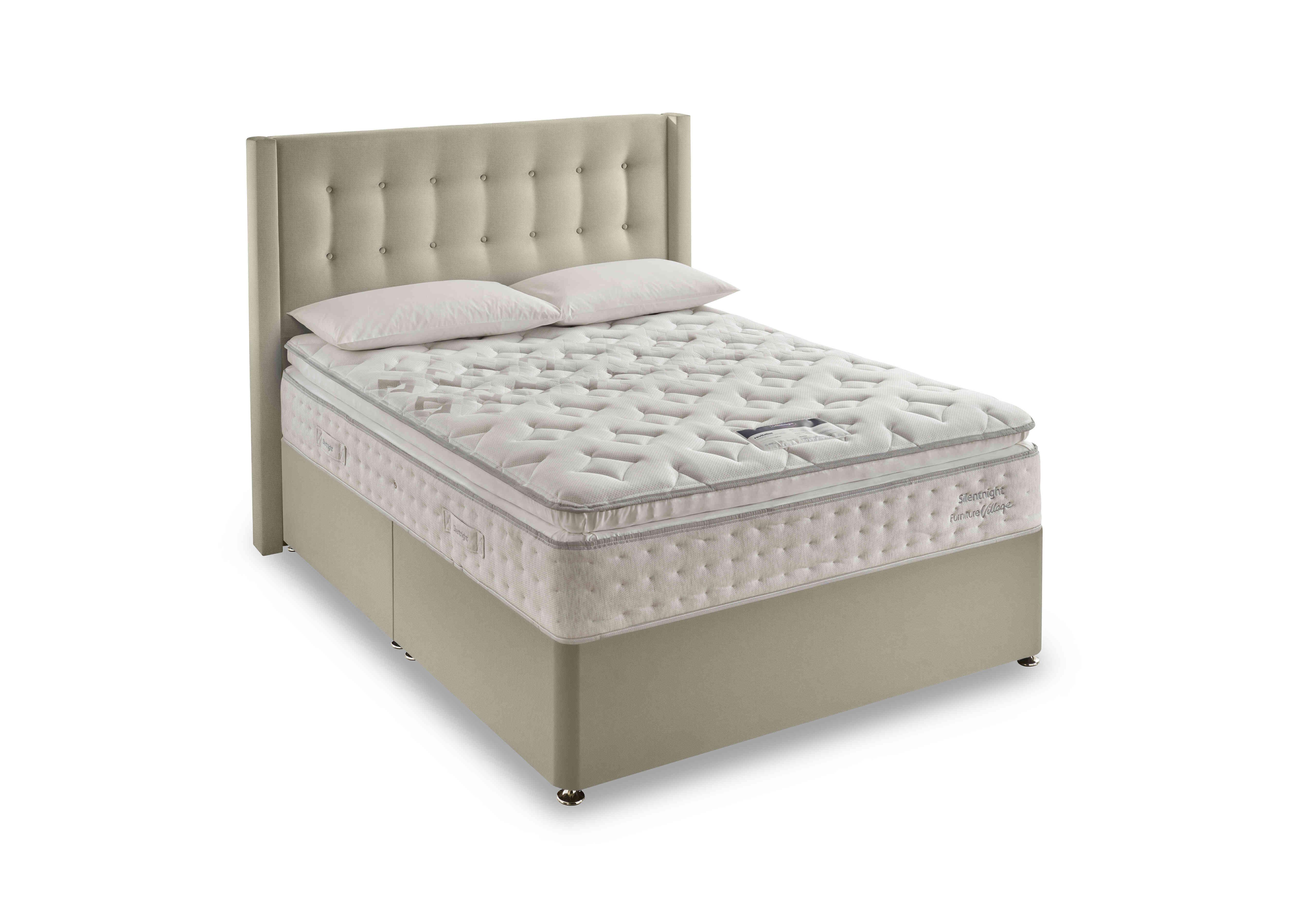 Revitalise Breathe 3000 Pillowtop Divan Set in Woven Sandstone on Furniture Village
