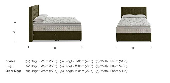 Revitalise Breathe 3000 Pillowtop Half Ottoman Divan Set in  on Furniture Village