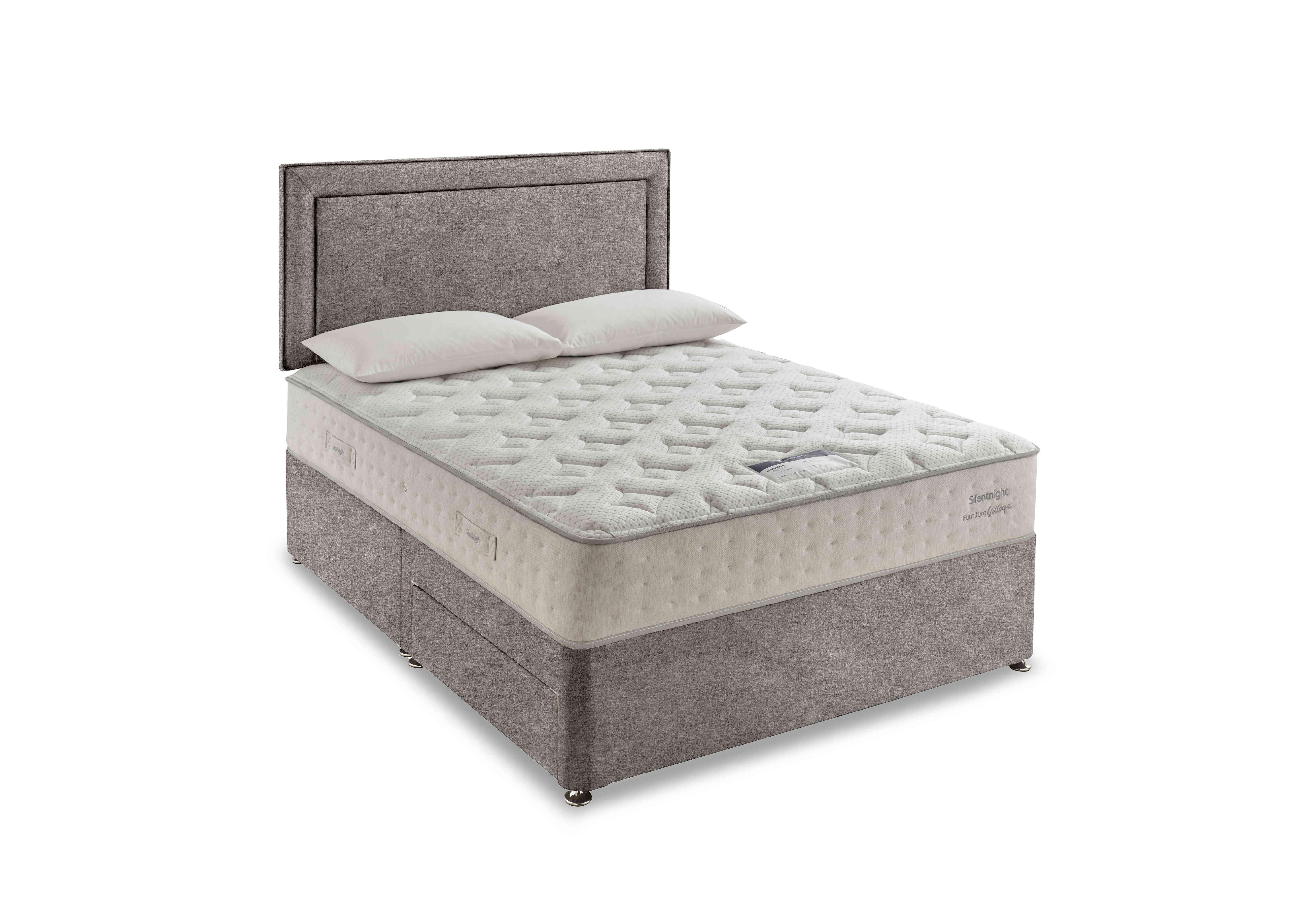 Revitalise Ortho 1400 Divan Set in Tweed Woven Pebble on Furniture Village