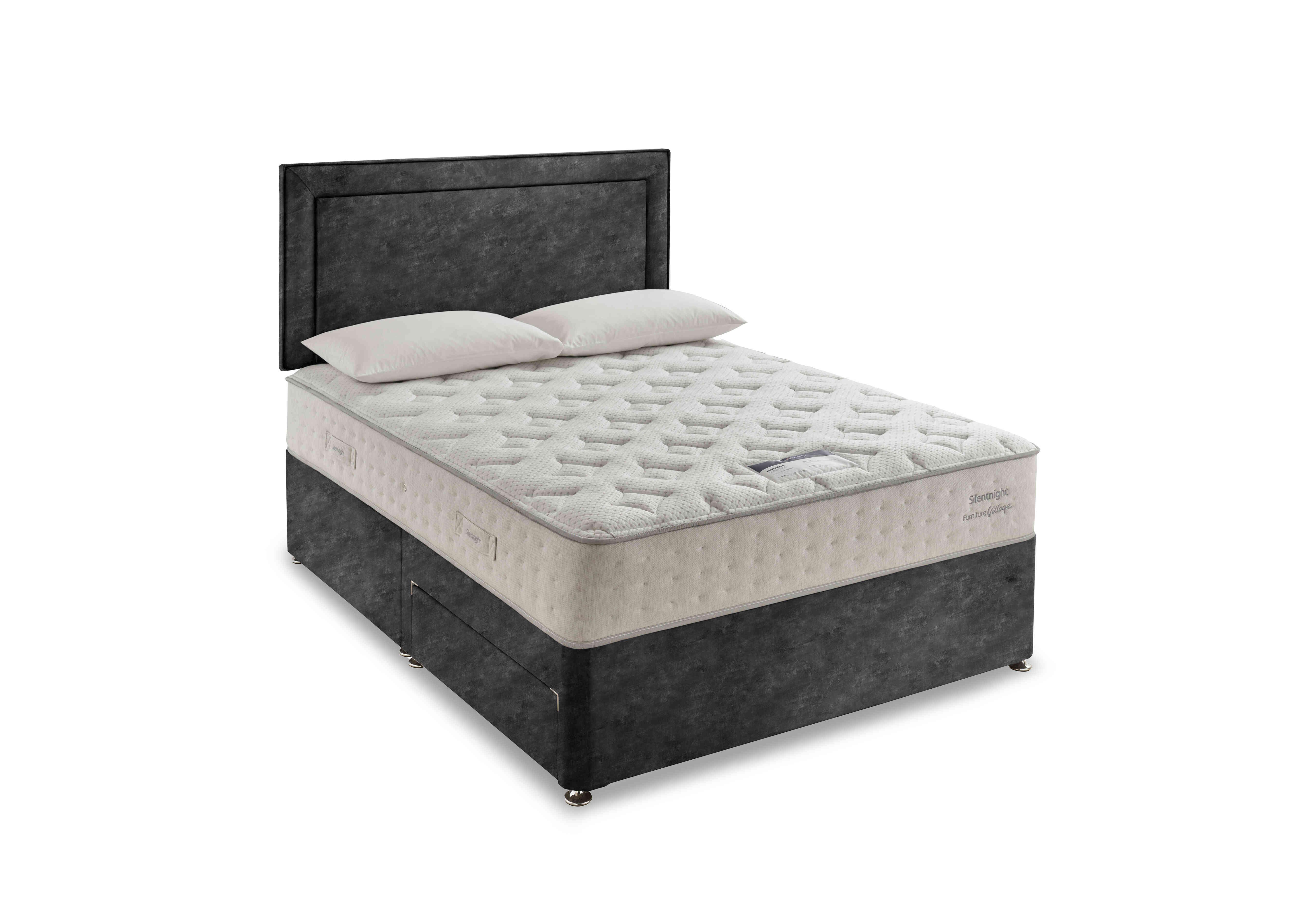 Revitalise Ortho 1400 Divan Set in Vintage Velvet Midnight on Furniture Village