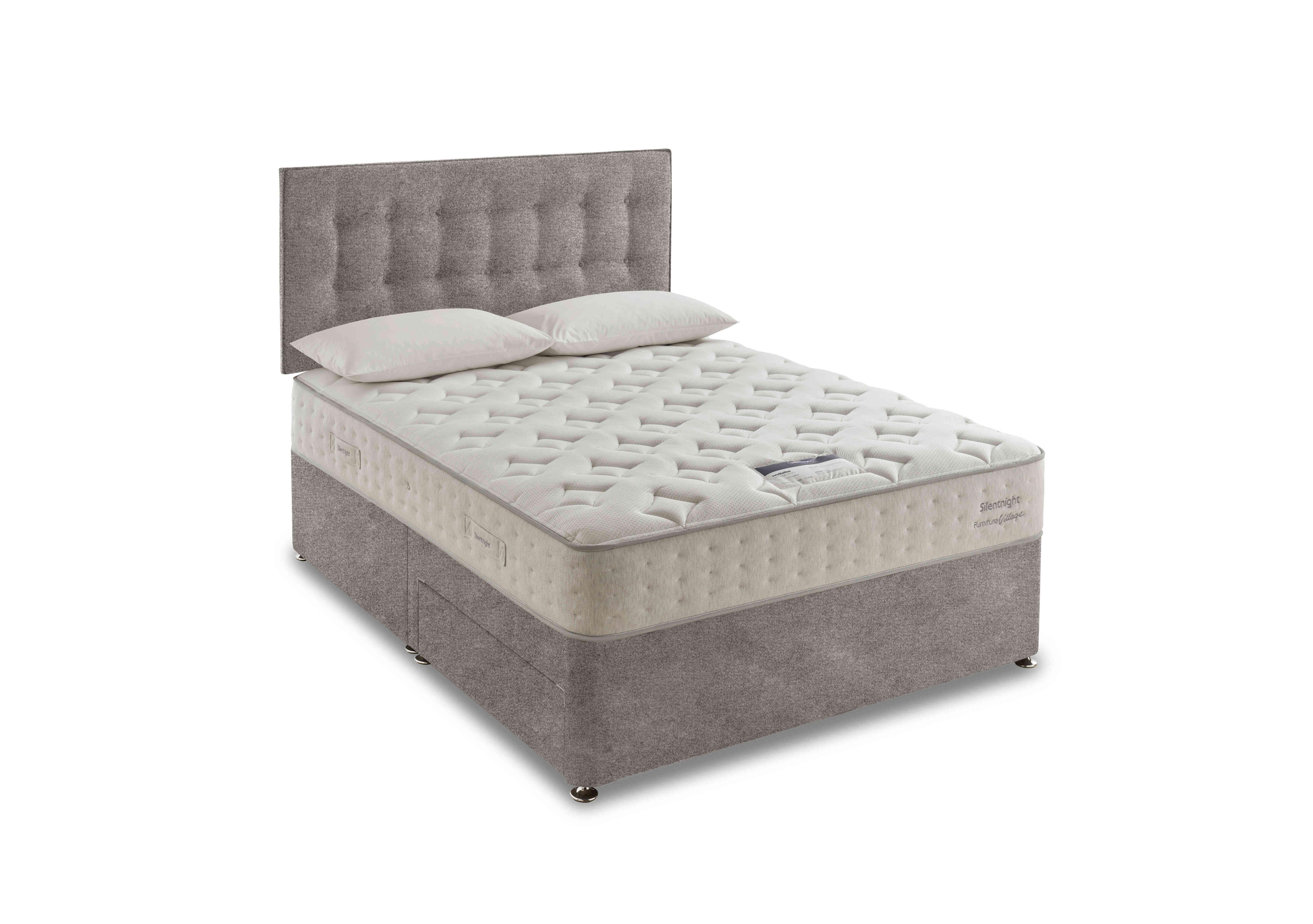 Revitalise Refresh 800 Divan Set in Tweed Woven Pebble on Furniture Village