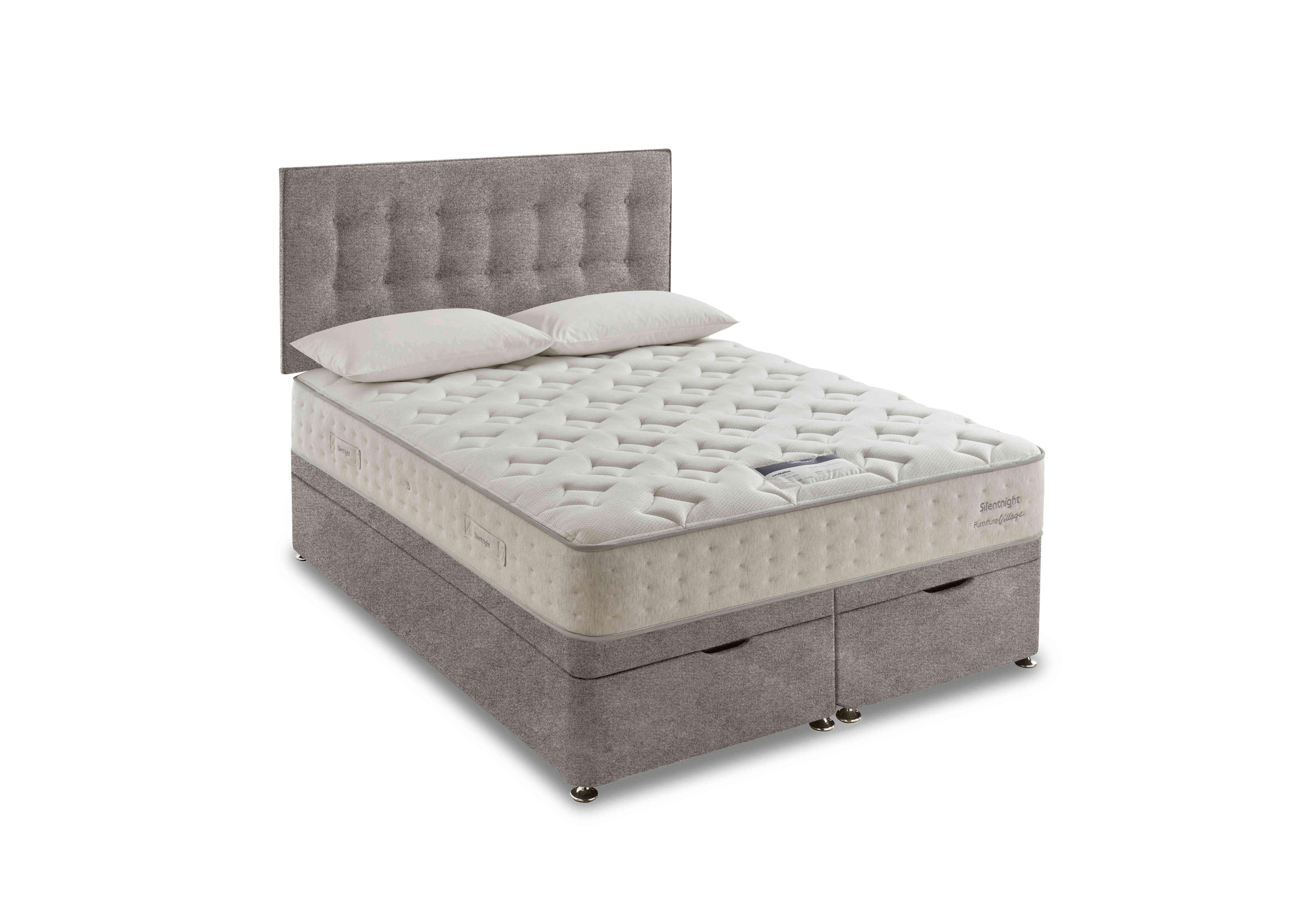 Revitalise Refresh 800 Ottoman Divan Set in Tweed Woven Pebble on Furniture Village