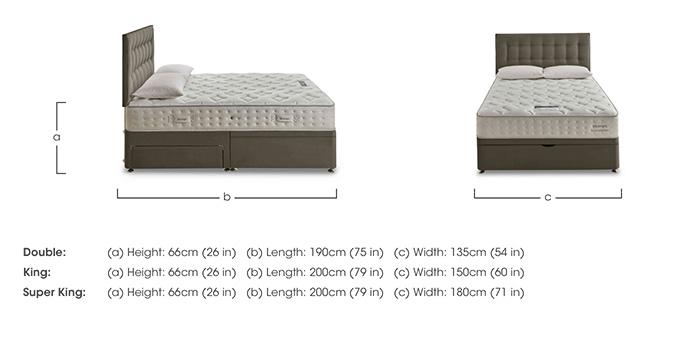 Revitalise Refresh 800 Half Ottoman Divan Set in  on Furniture Village