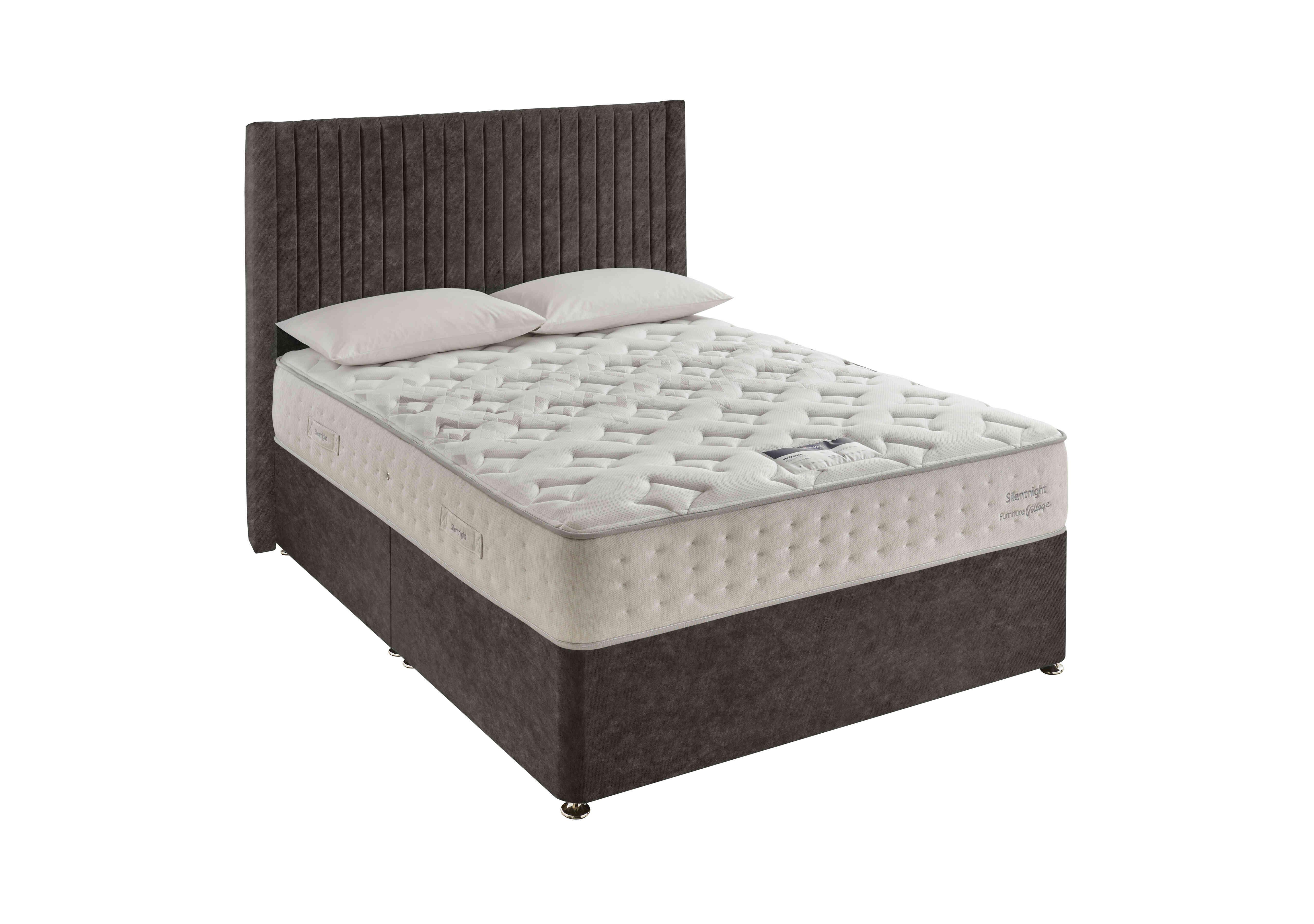 Revitalise Restore 1600 Divan Set in Fine Cord Velvet Umbra on Furniture Village