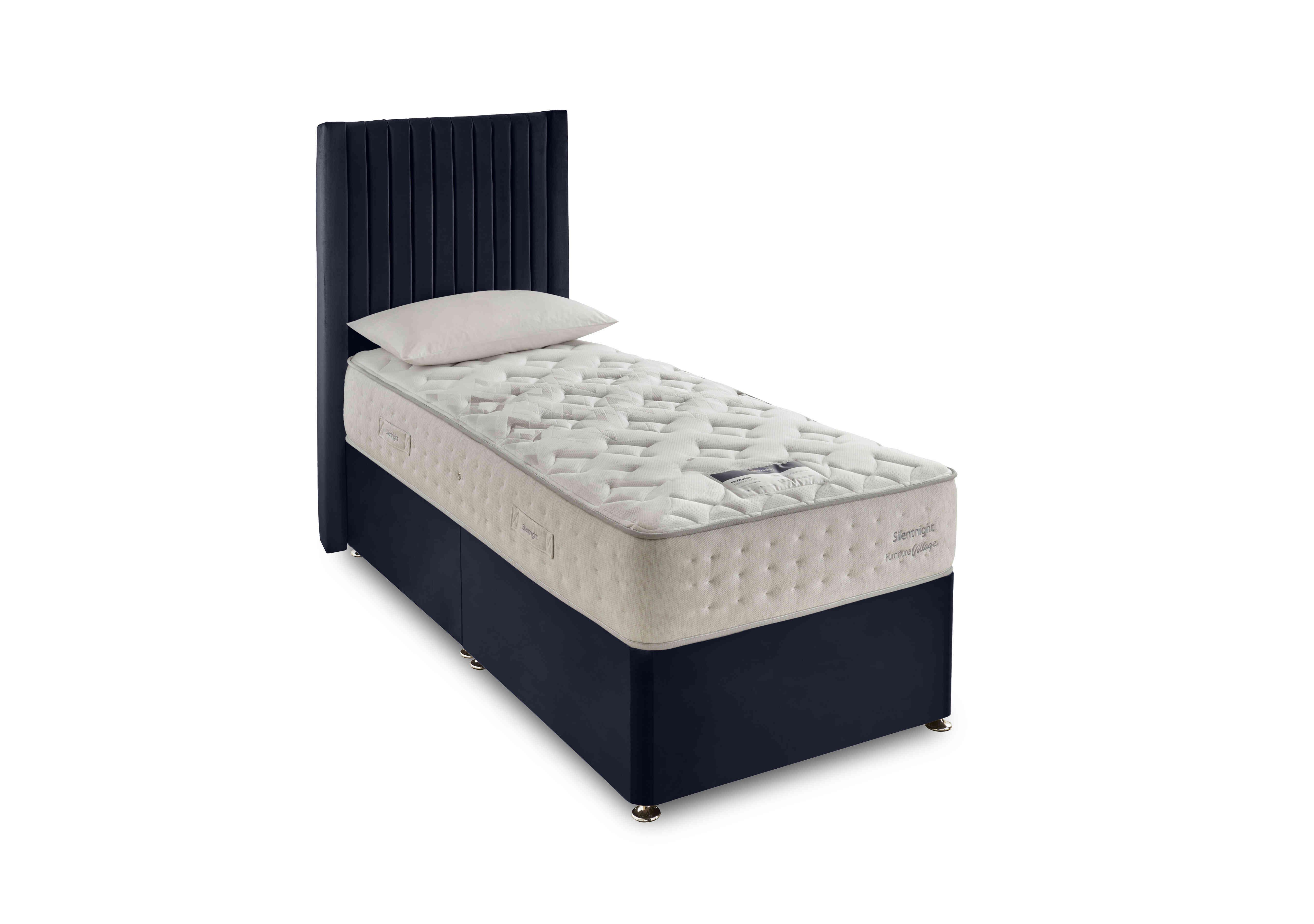 Revitalise Restore 1600 Divan Set in Smooth Velvet Maritime on Furniture Village
