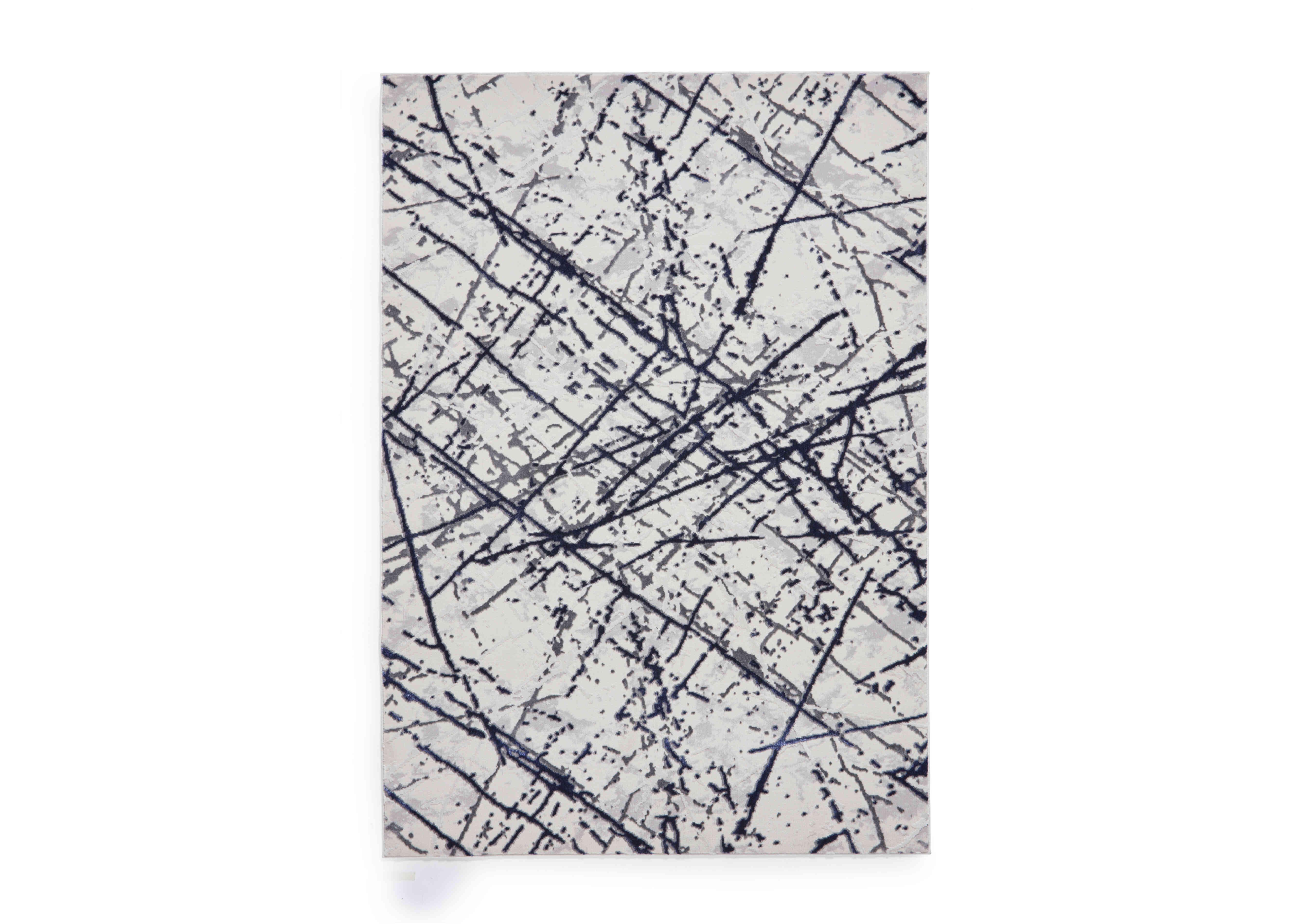 Hestia Rug in Blue Silver on Furniture Village