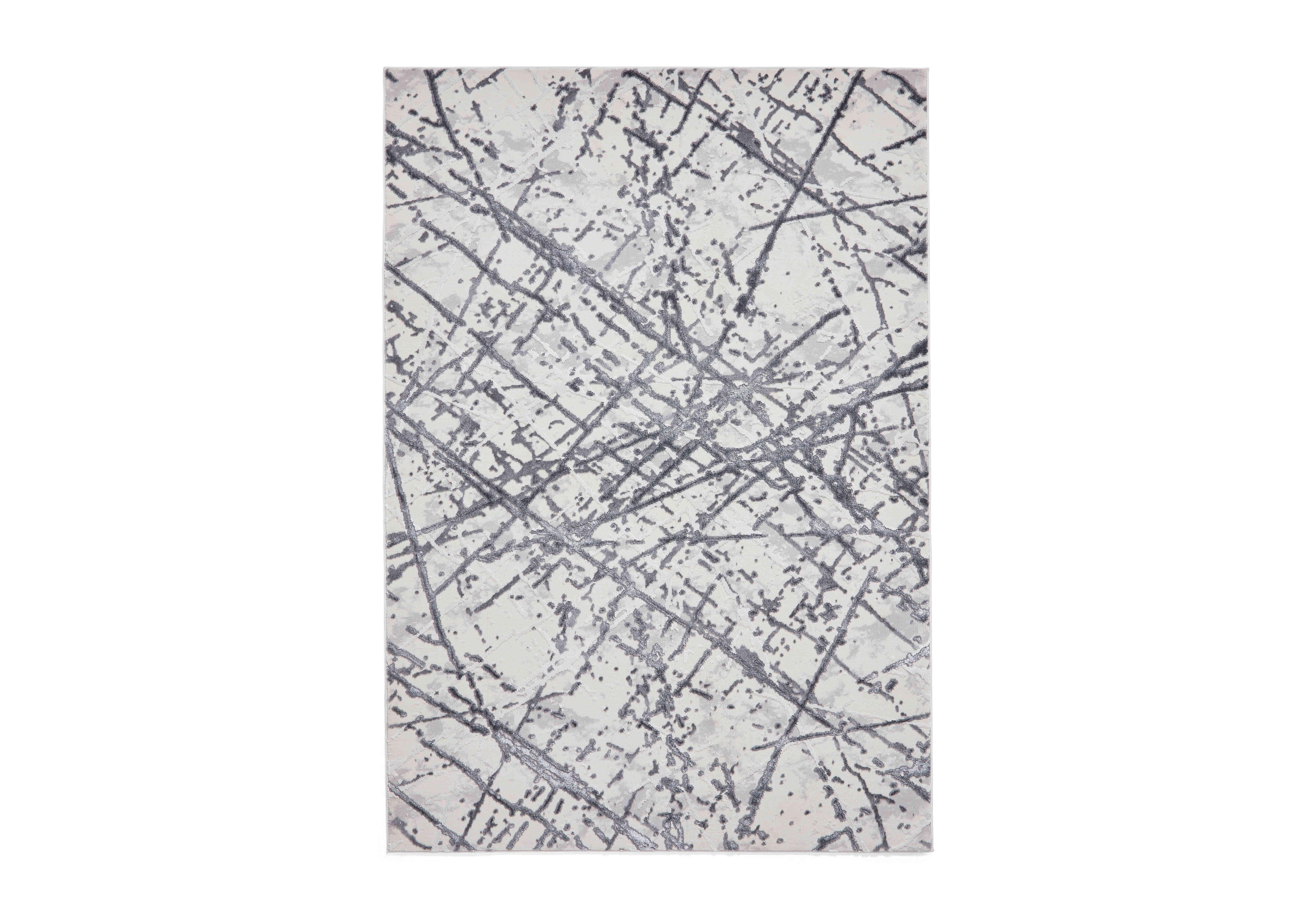 Hestia Rug in Silver on Furniture Village