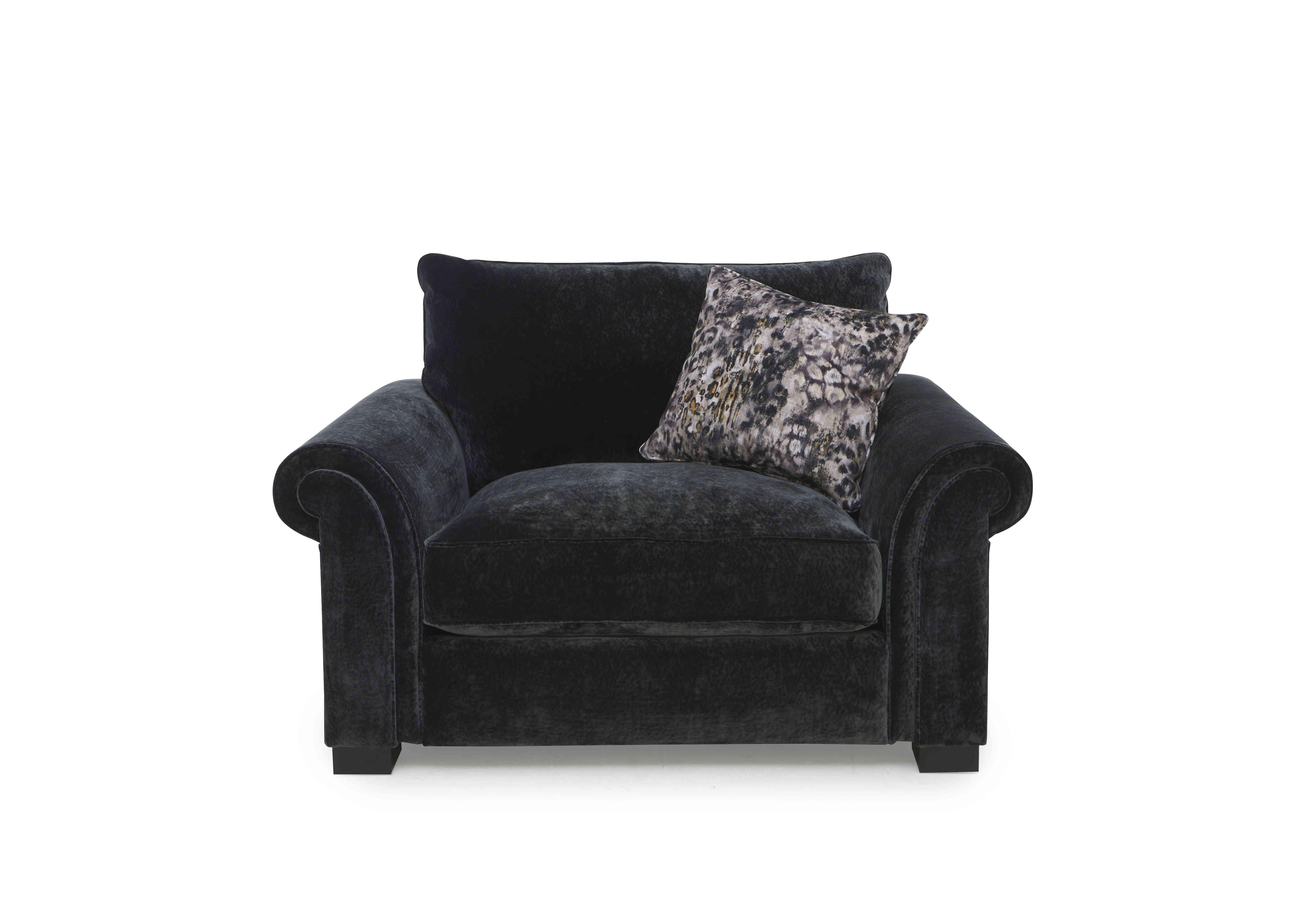 Modern Classics St James Park Snuggler in Verona Charcoal Sp Mf on Furniture Village