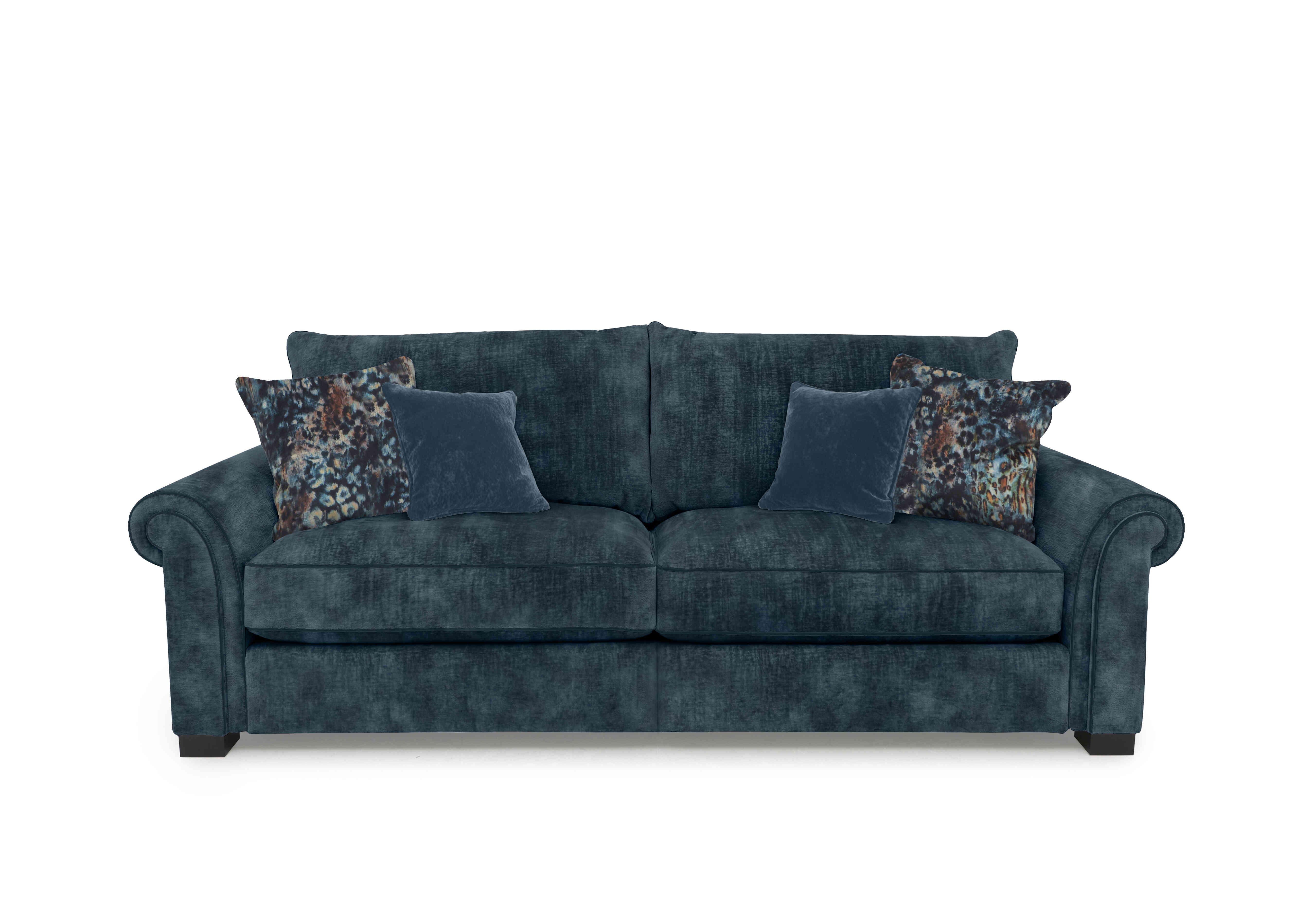Modern Classics St James Park 3 Seater Sofa in Verona Petrol Blue Sp Mf on Furniture Village