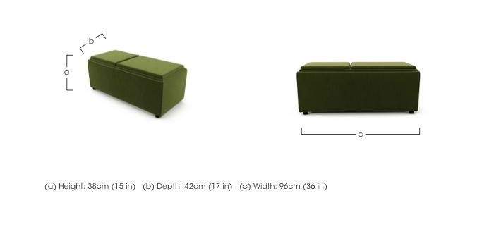 Bronwyn Storage Bench Tray Stool in  on Furniture Village