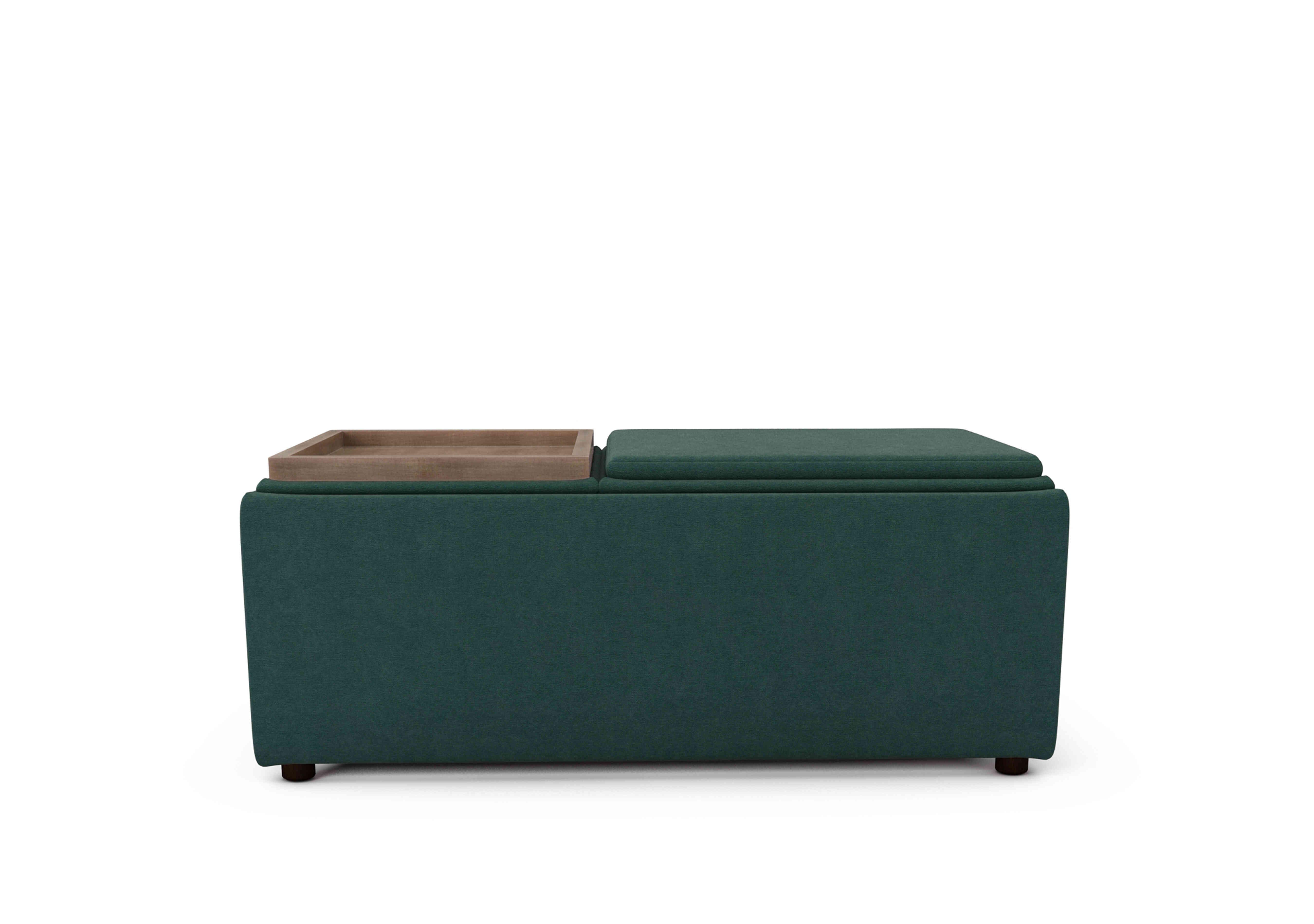 Bronwyn Storage Bench Tray Stool in Cur226 Curly Kale Wot on Furniture Village