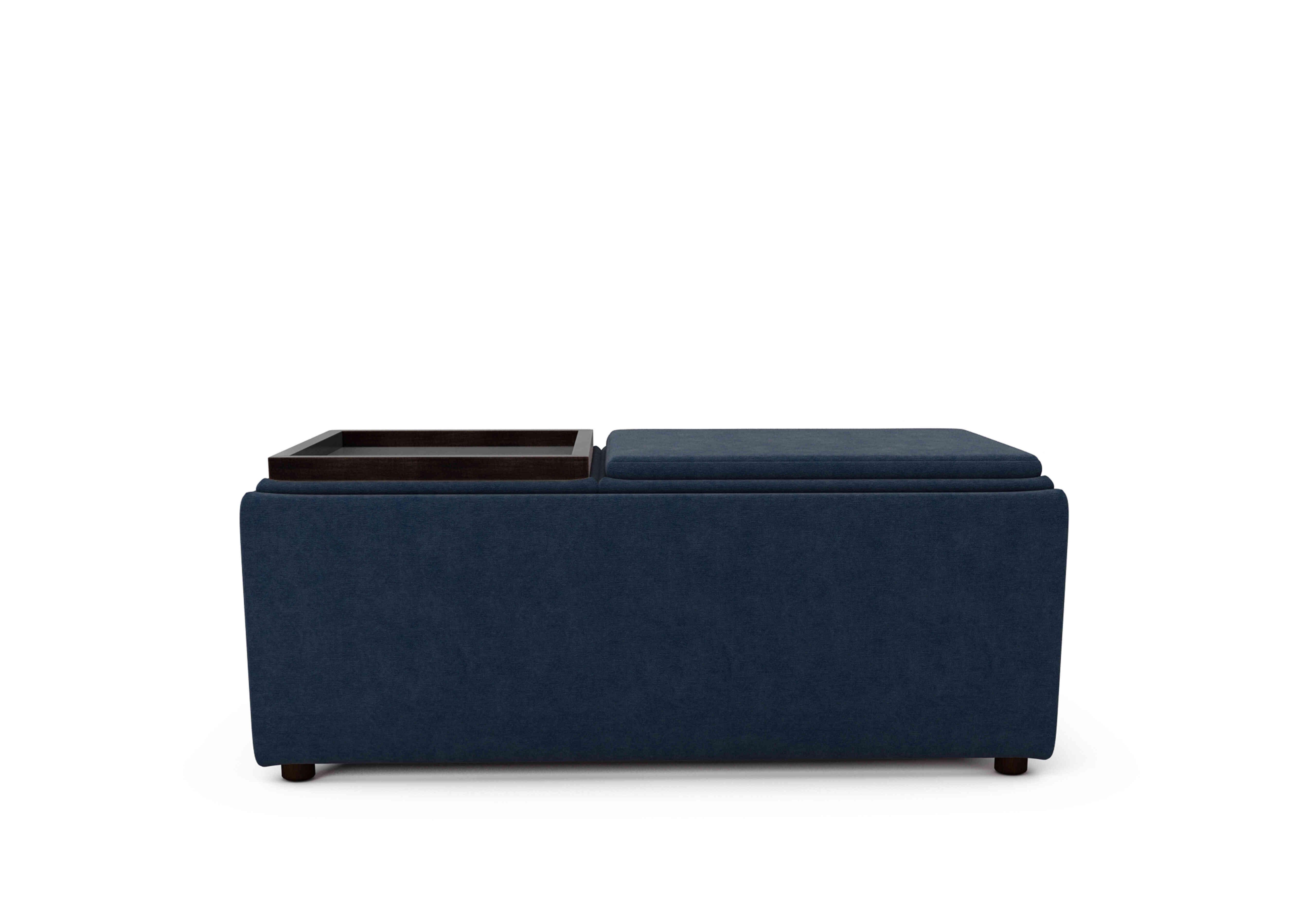 Bronwyn Storage Bench Tray Stool in Dam227 Damson Jam Wt on Furniture Village