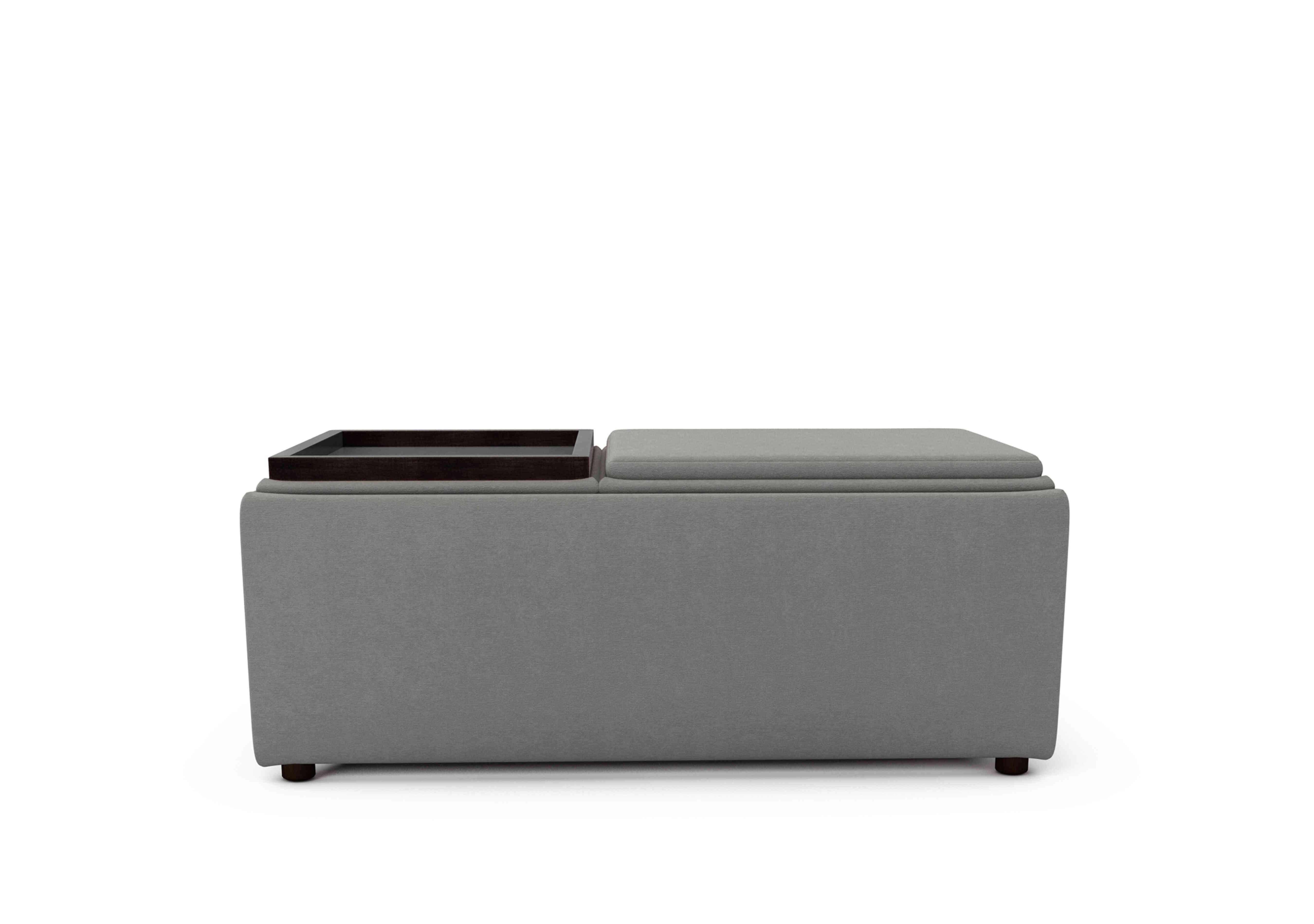 Bronwyn Storage Bench Tray Stool in Ear228 Earl Grey Wt on Furniture Village