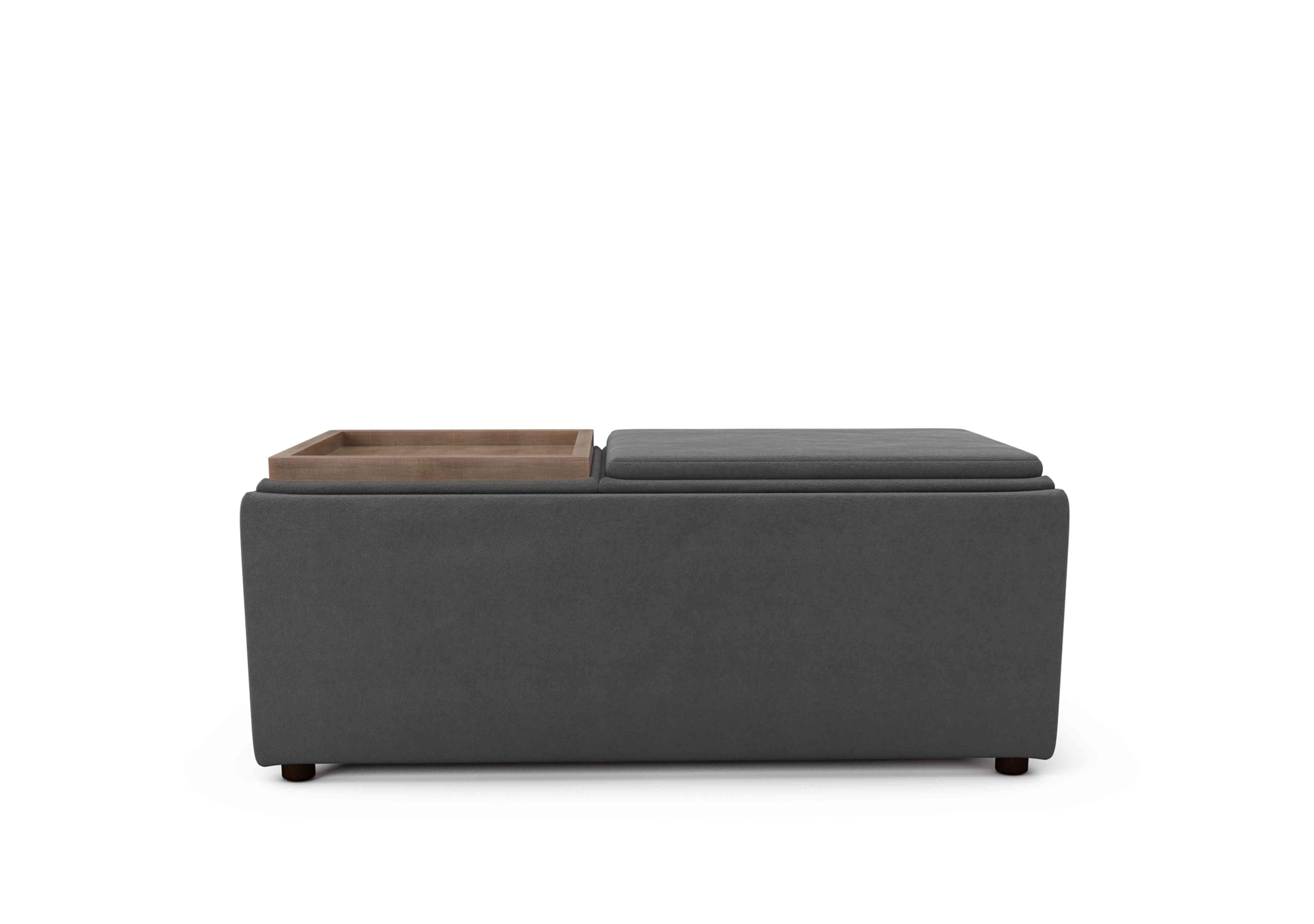 Bronwyn Storage Bench Tray Stool in Sla157 Slate Shadow Wot on Furniture Village