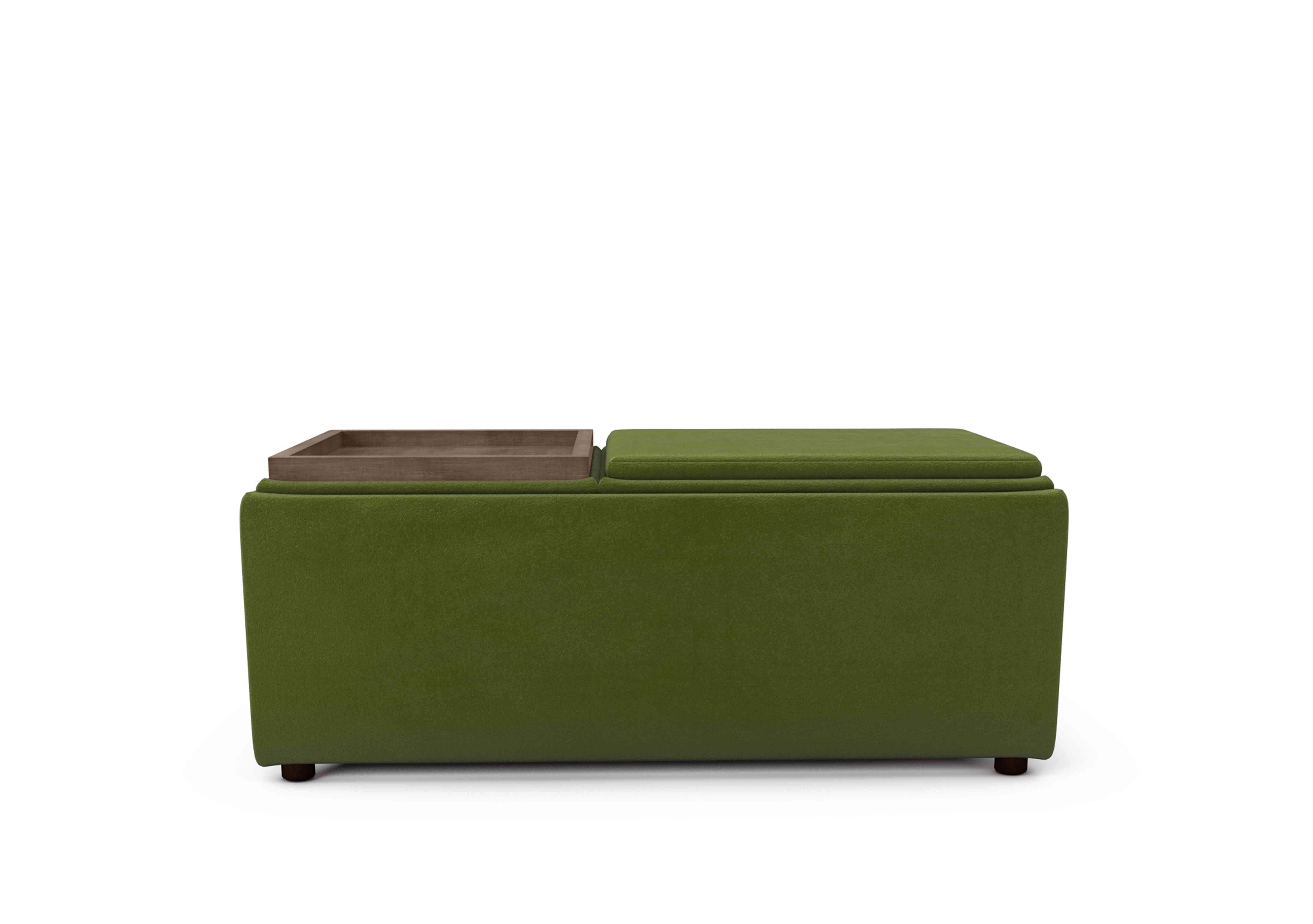 Bronwyn Storage Bench Tray Stool in Woo160 Woodland Moss Vot on Furniture Village