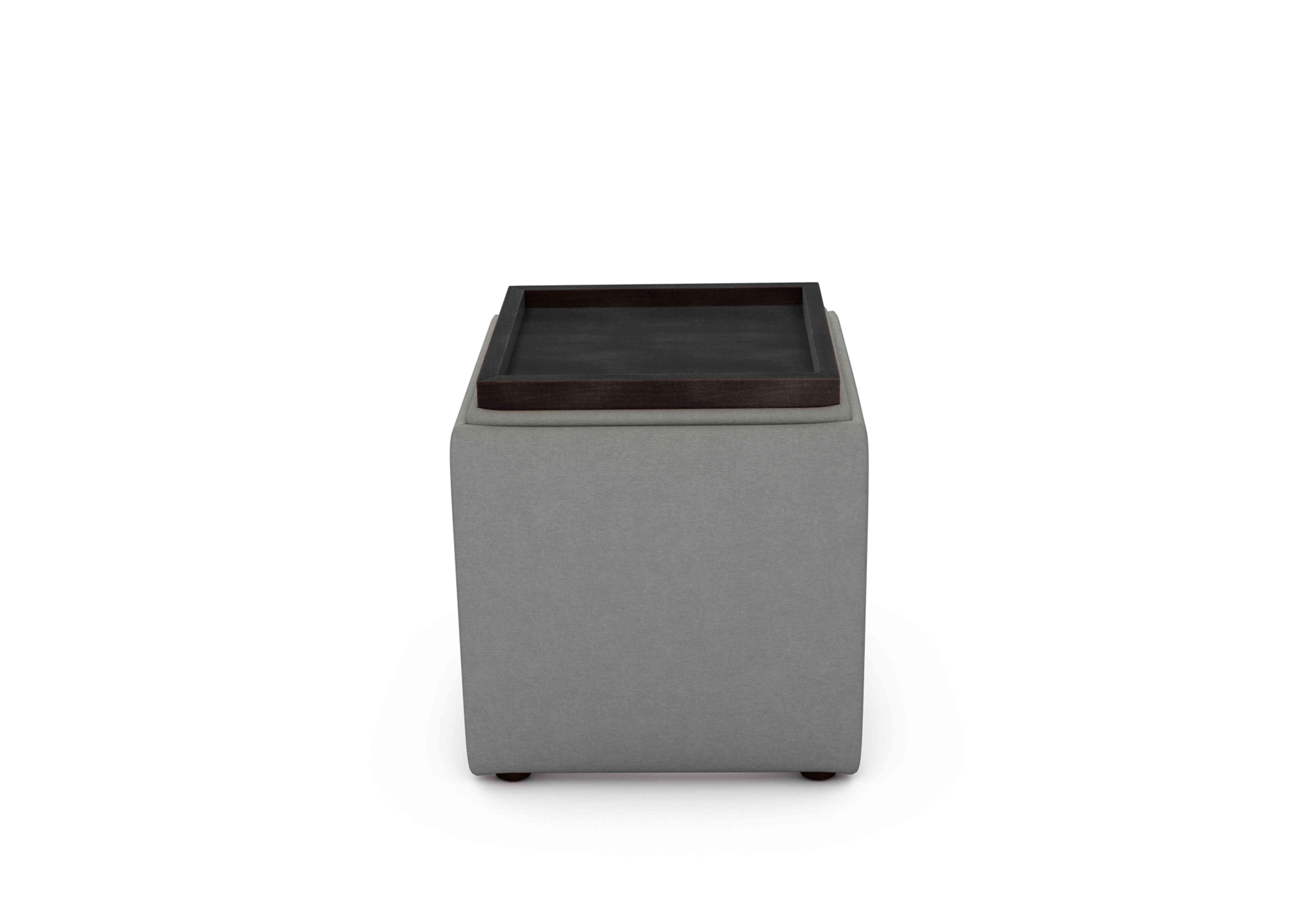 Bronwyn Storage Cube Tray Stool in Ear228 Earl Grey Wt on Furniture Village