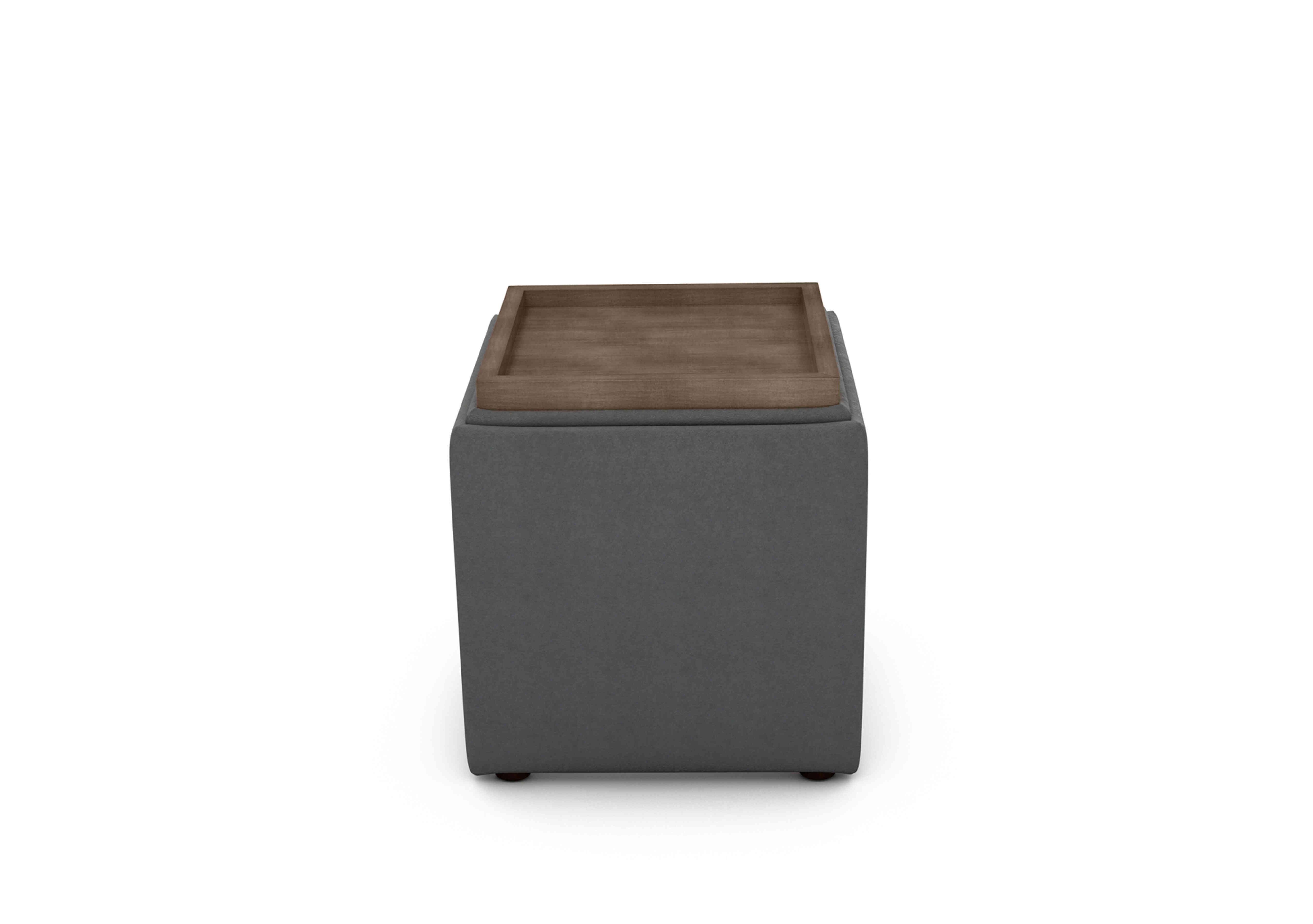 Bronwyn Storage Cube Tray Stool in Sla157 Slate Shadow Vot on Furniture Village