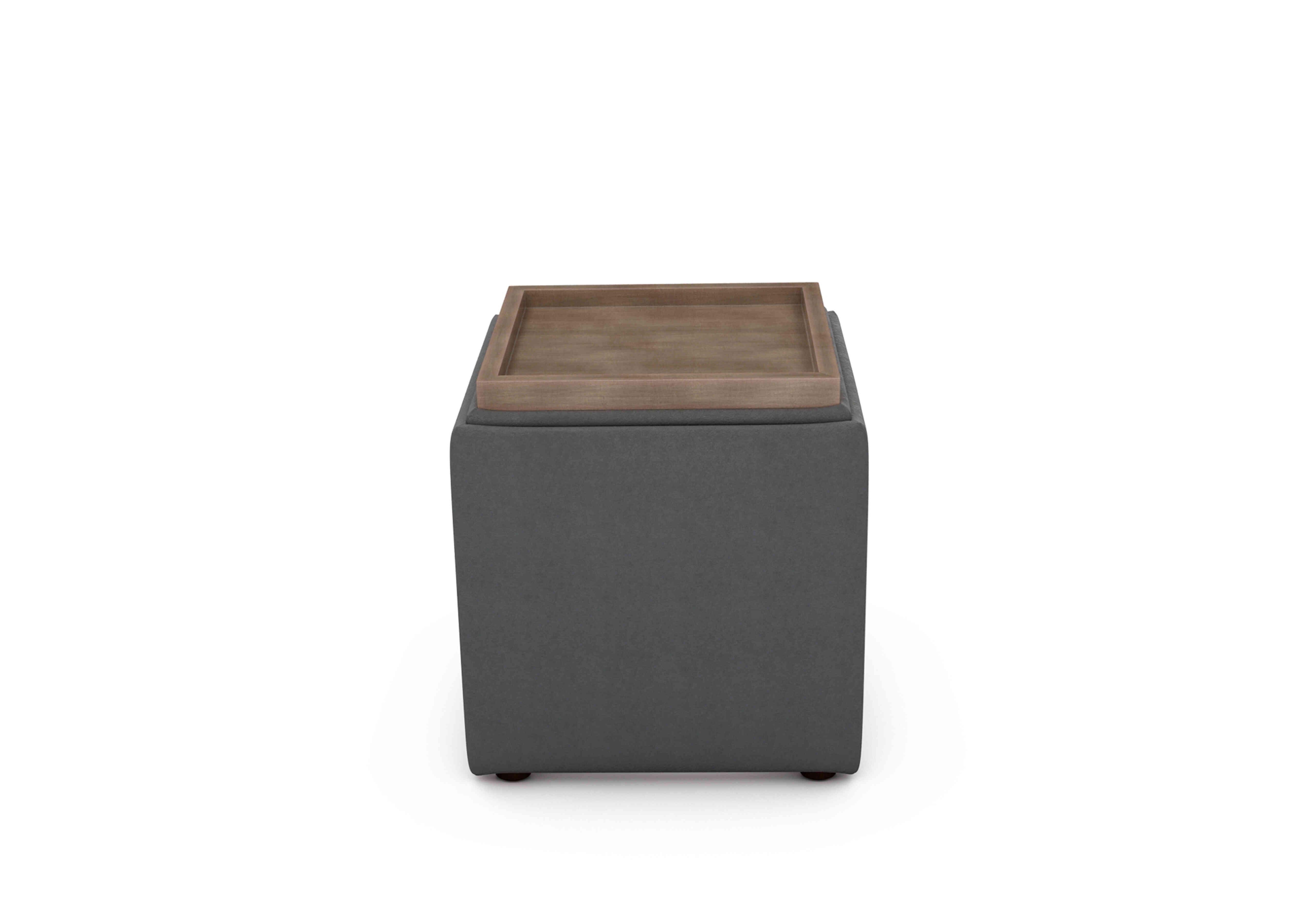 Bronwyn Storage Cube Tray Stool in Sla157 Slate Shadow Wot on Furniture Village