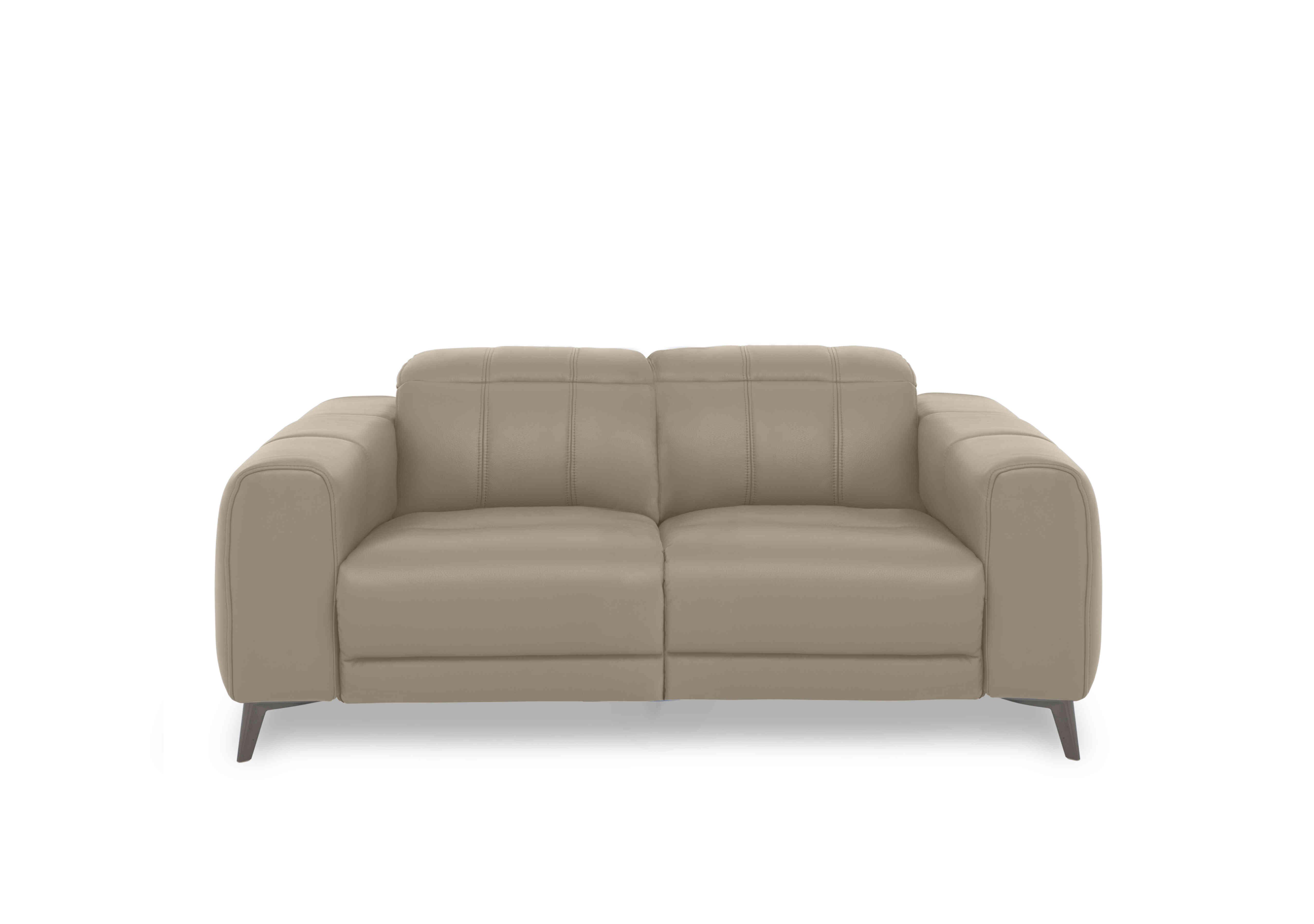 Ezra 2 Seater Leather Sofa in Cat-40/08 Oyster on Furniture Village