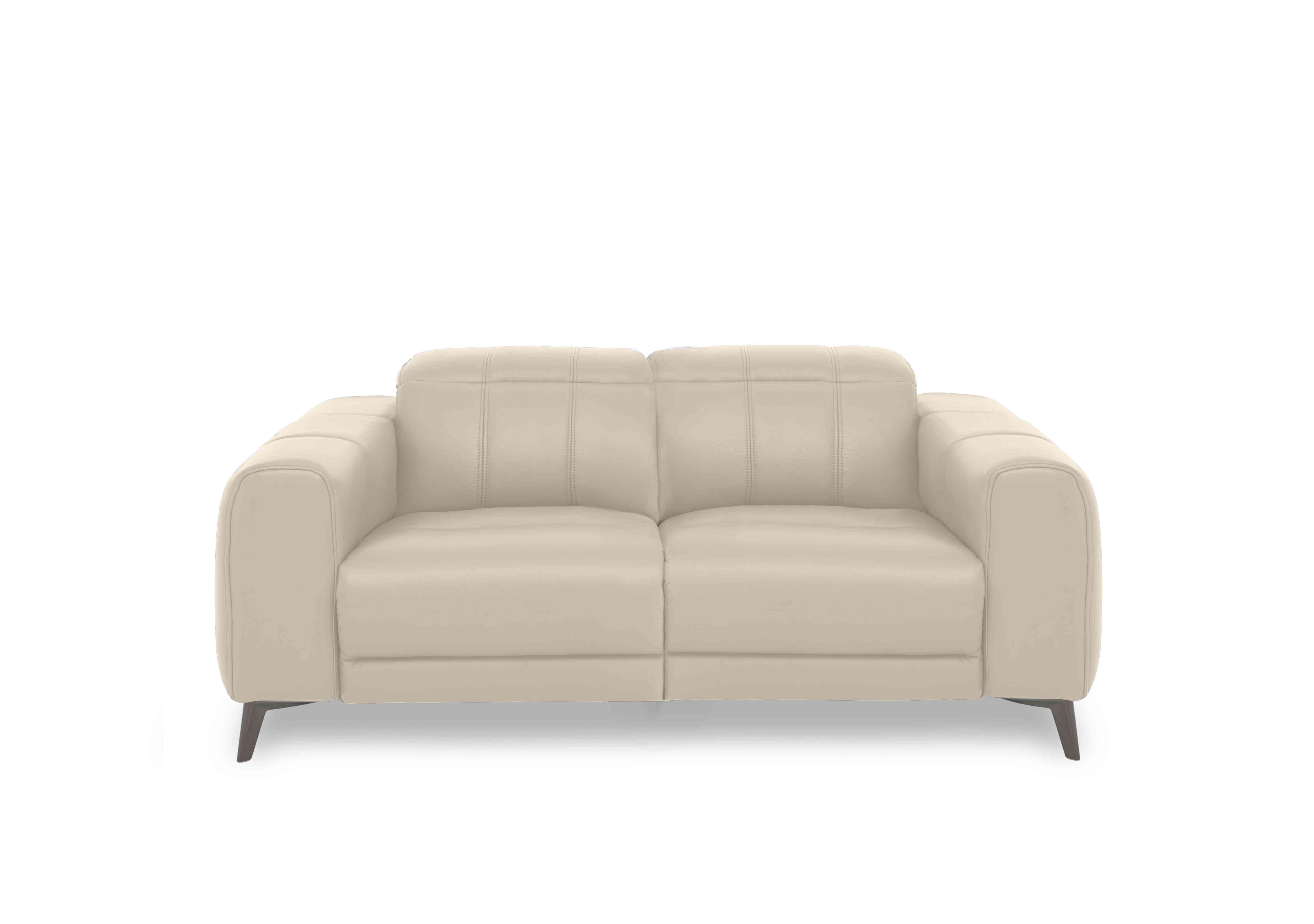Ezra 2 Seater Leather Sofa in Cat-60/05 Bone China on Furniture Village