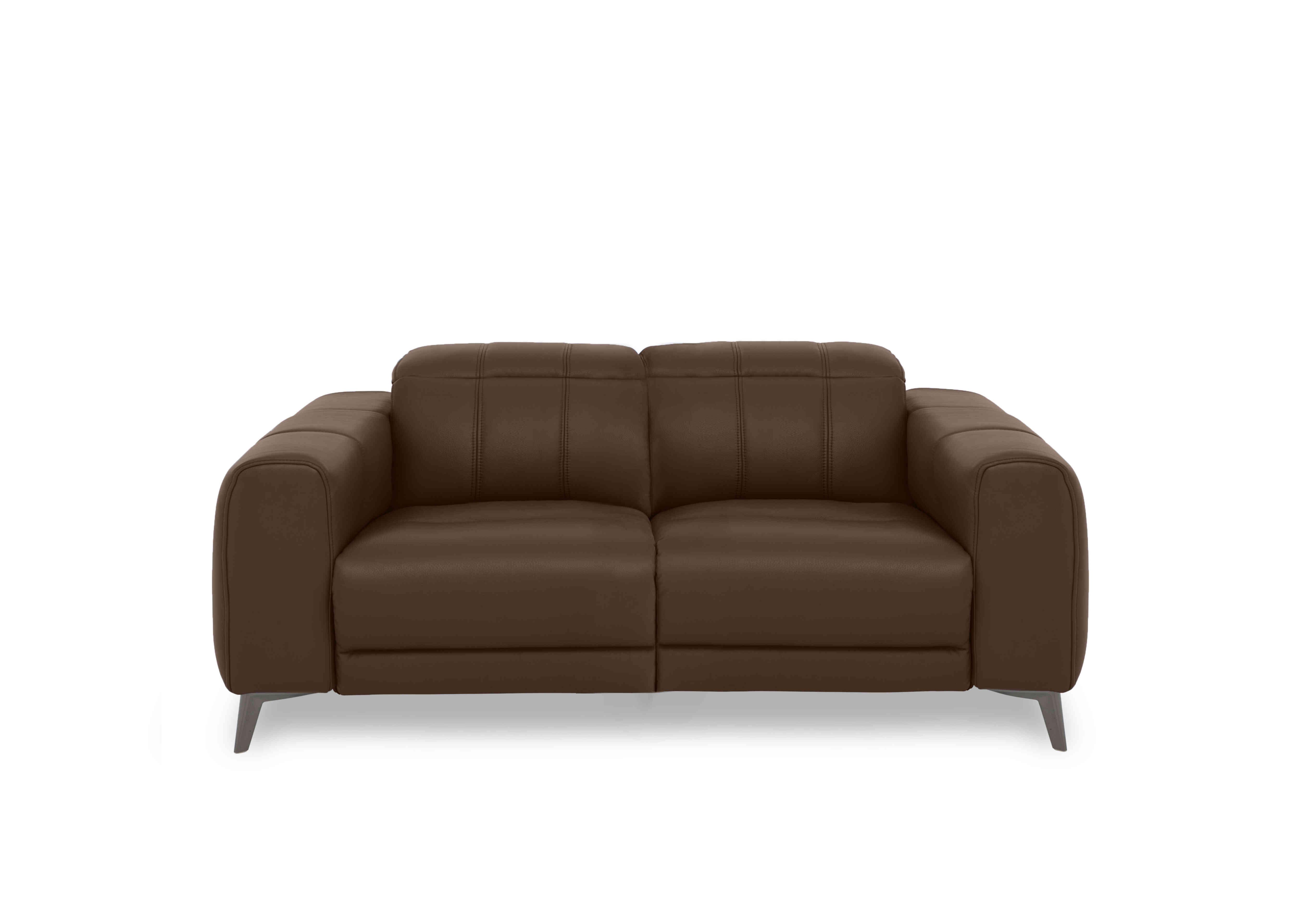 Ezra 2 Seater Leather Sofa in Cat-60/08 Chocolate on Furniture Village