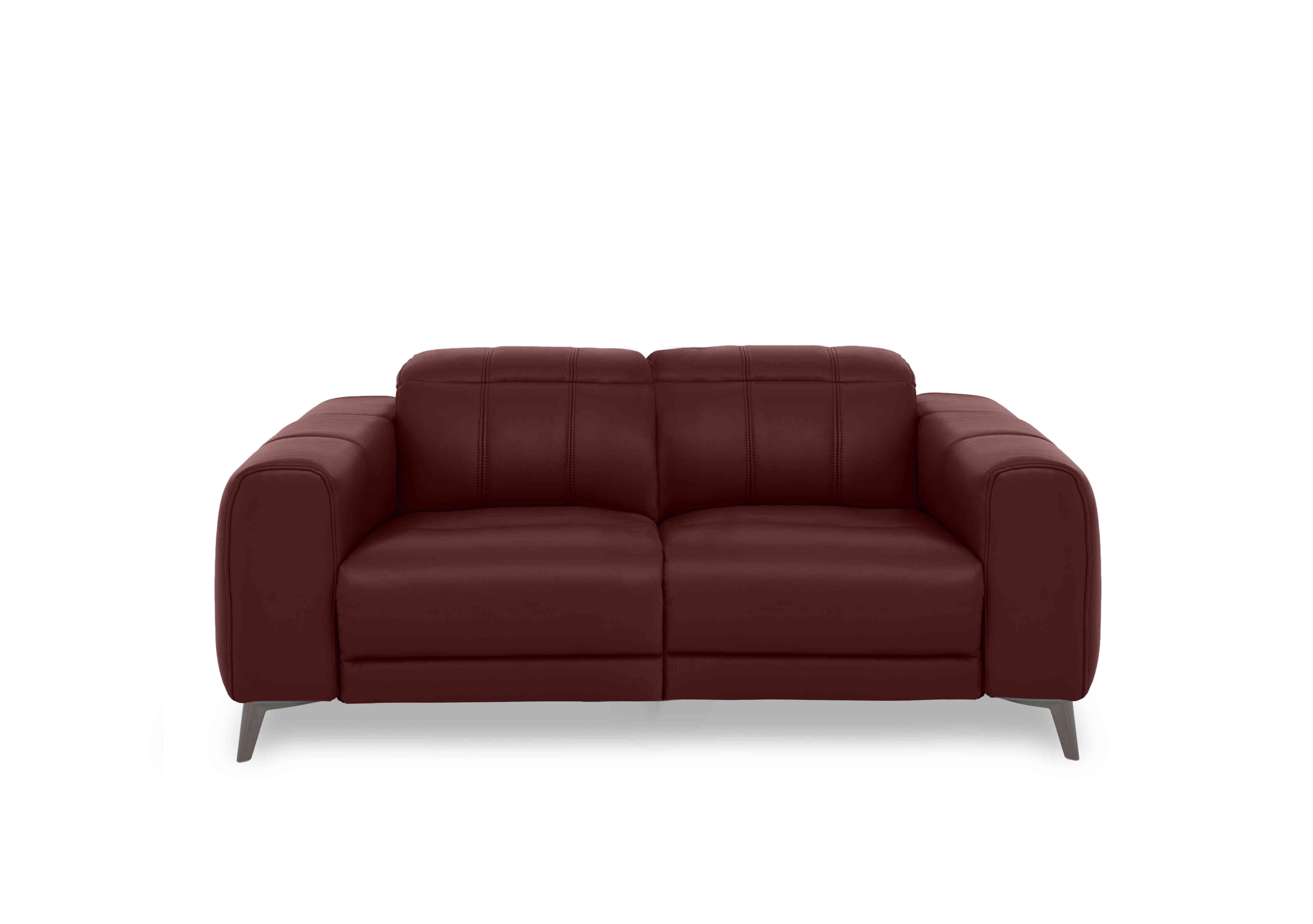 Ezra 2 Seater Leather Sofa in Cat-60/15 Ruby on Furniture Village