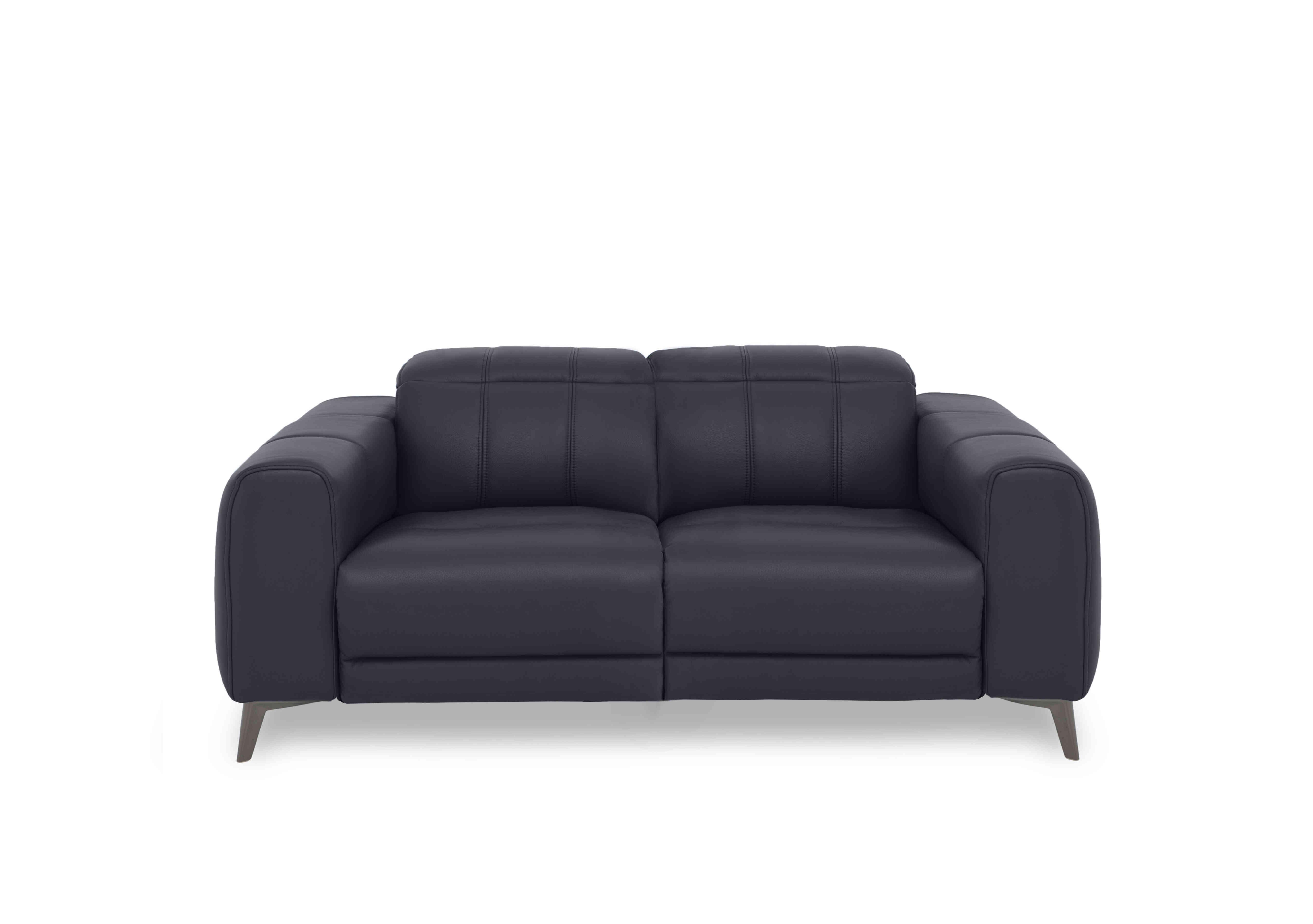 Ezra 2 Seater Leather Sofa in Cat-60/18 Lavender Grey on Furniture Village