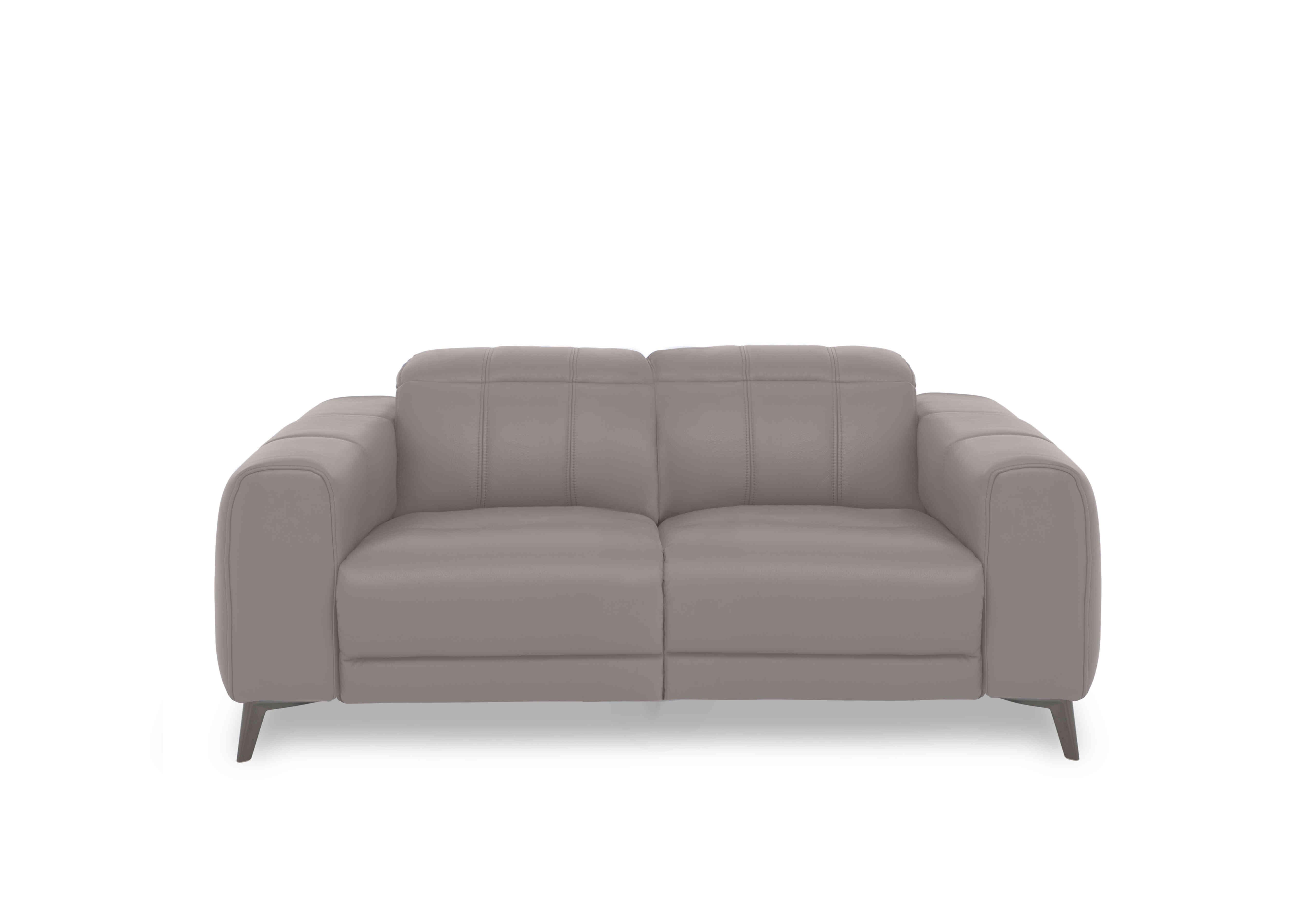 Ezra 2 Seater Leather Sofa in Cat-60/23 Lead Grey on Furniture Village