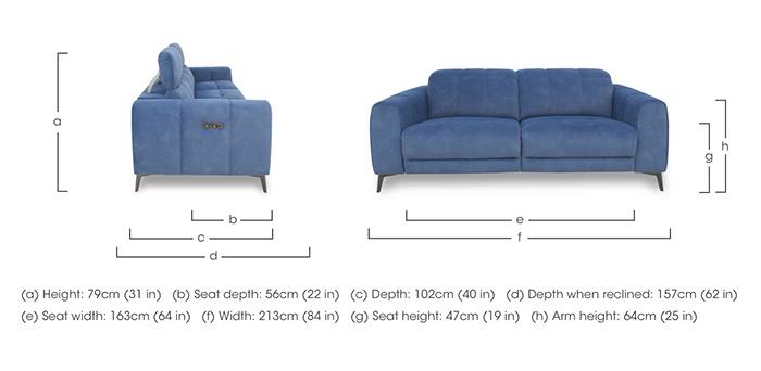 Ezra 3 Seater Fabric Sofa in  on Furniture Village
