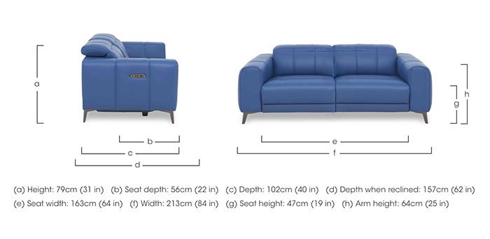 Ezra 3 Seater Leather Sofa in  on Furniture Village