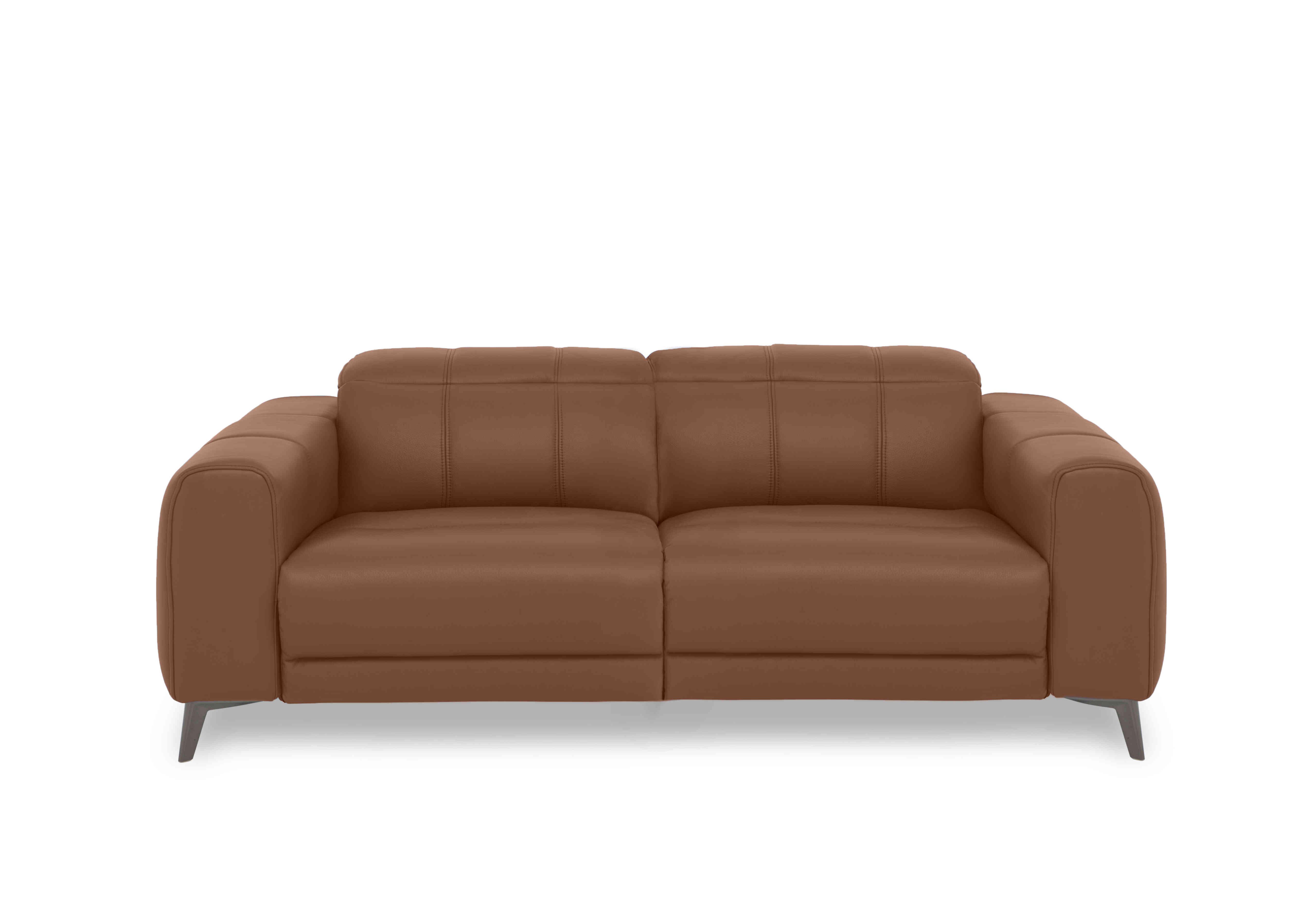 Ezra 3 Seater Leather Sofa in Cat-60/07 Butterscotch on Furniture Village