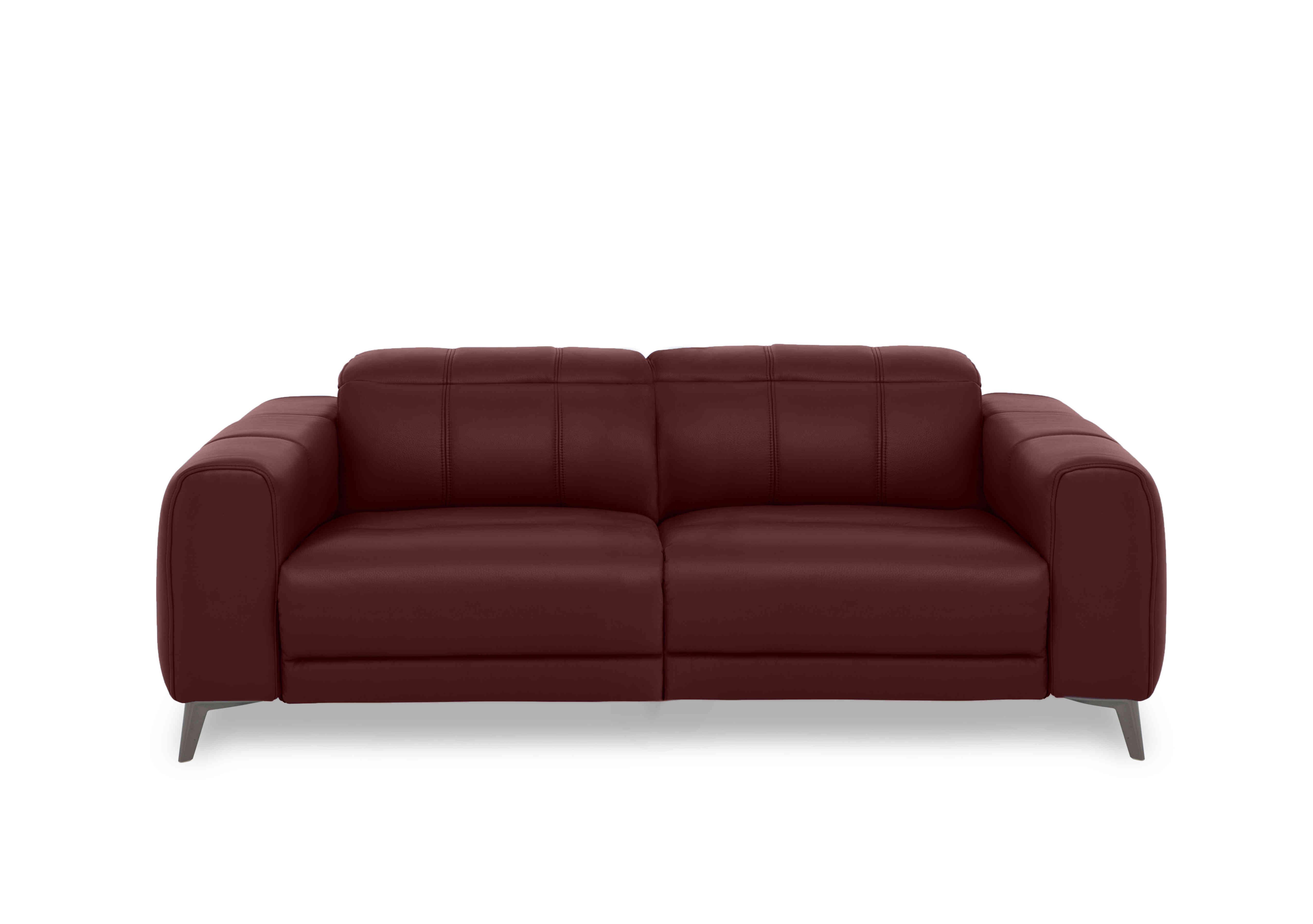 Ezra 3 Seater Leather Sofa in Cat-60/15 Ruby on Furniture Village