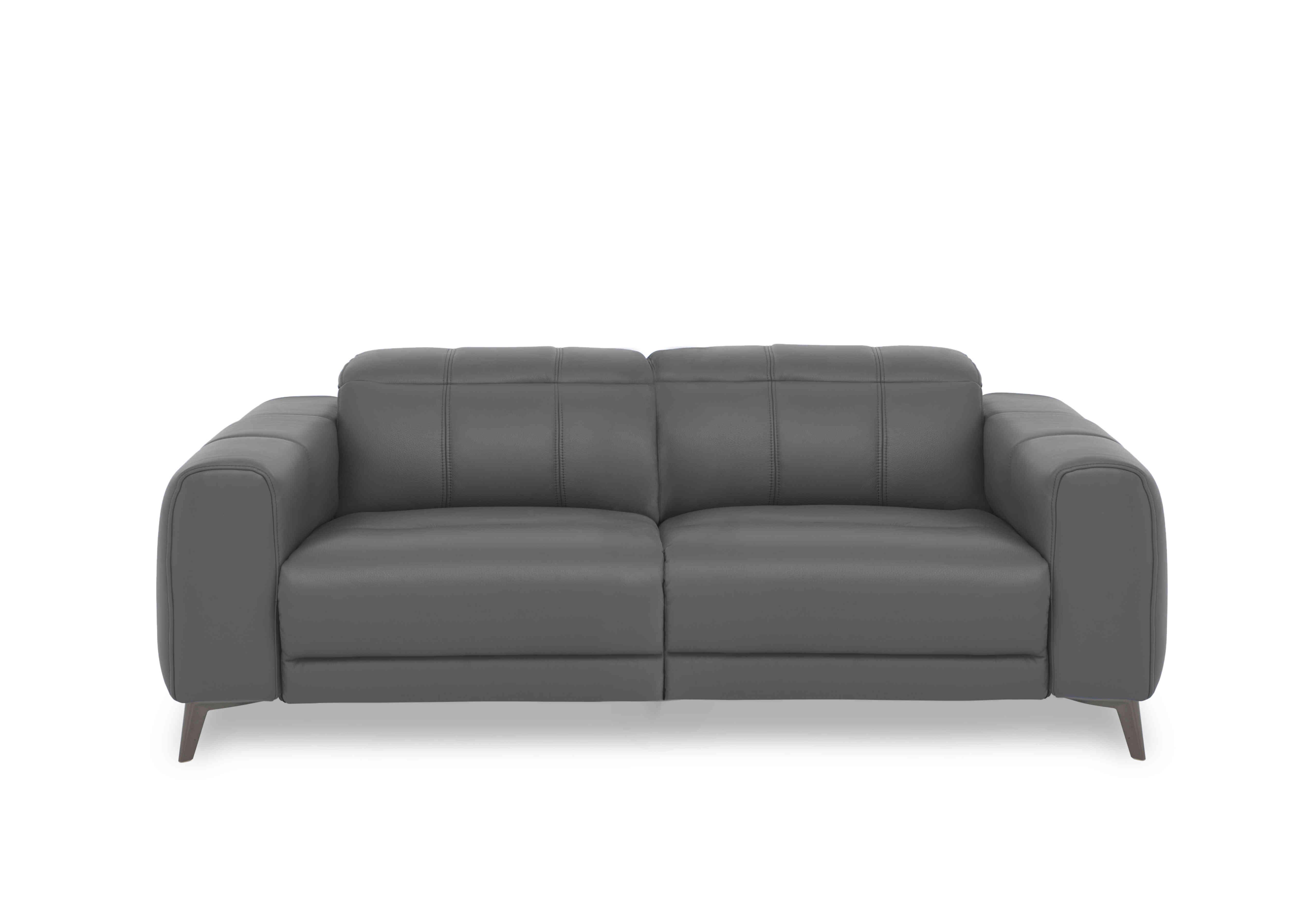 Ezra 3 Seater Leather Sofa in Cat-60/33 Granite on Furniture Village