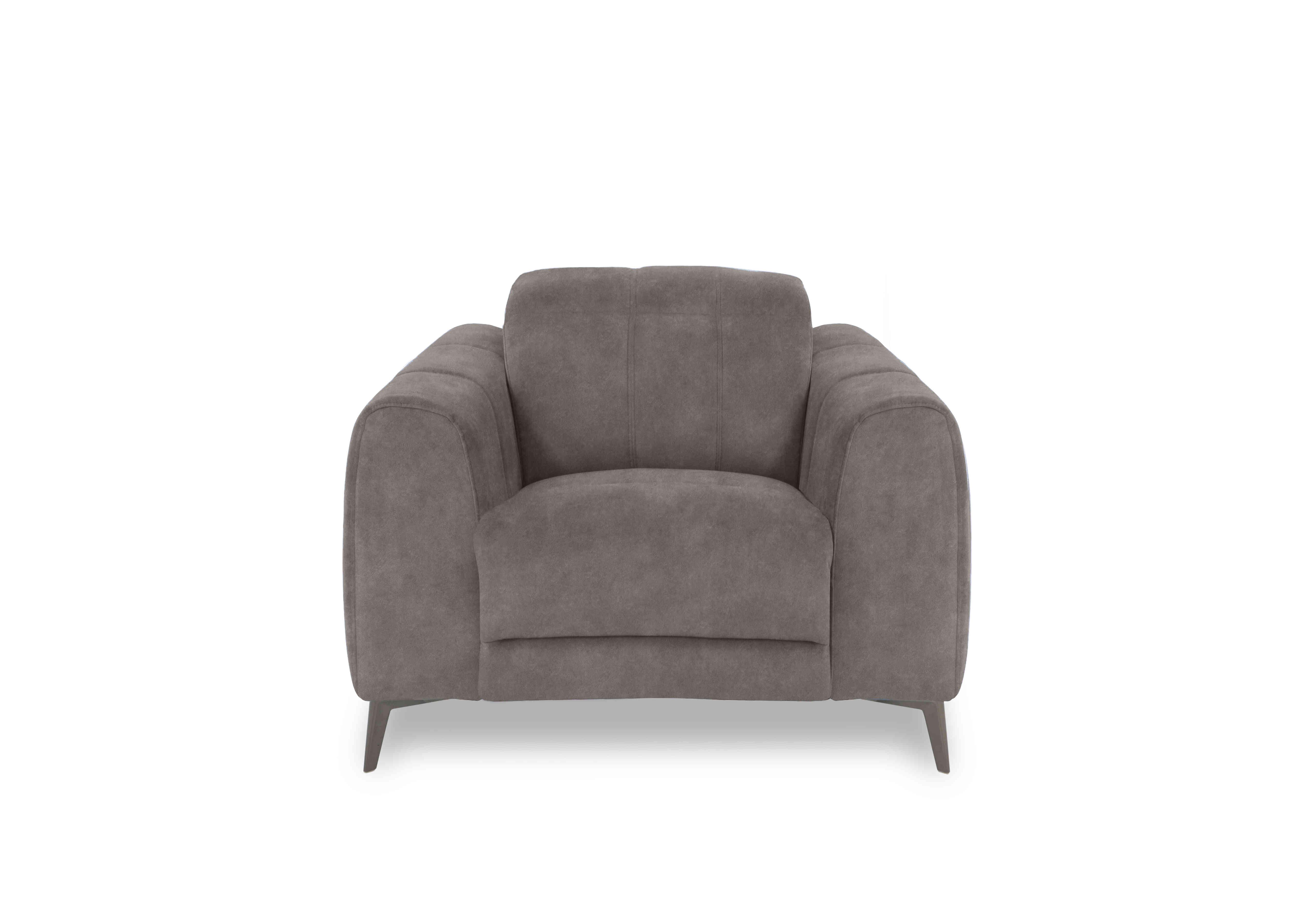 Ezra Fabric Chair in Dexter 43504 Mocha on Furniture Village