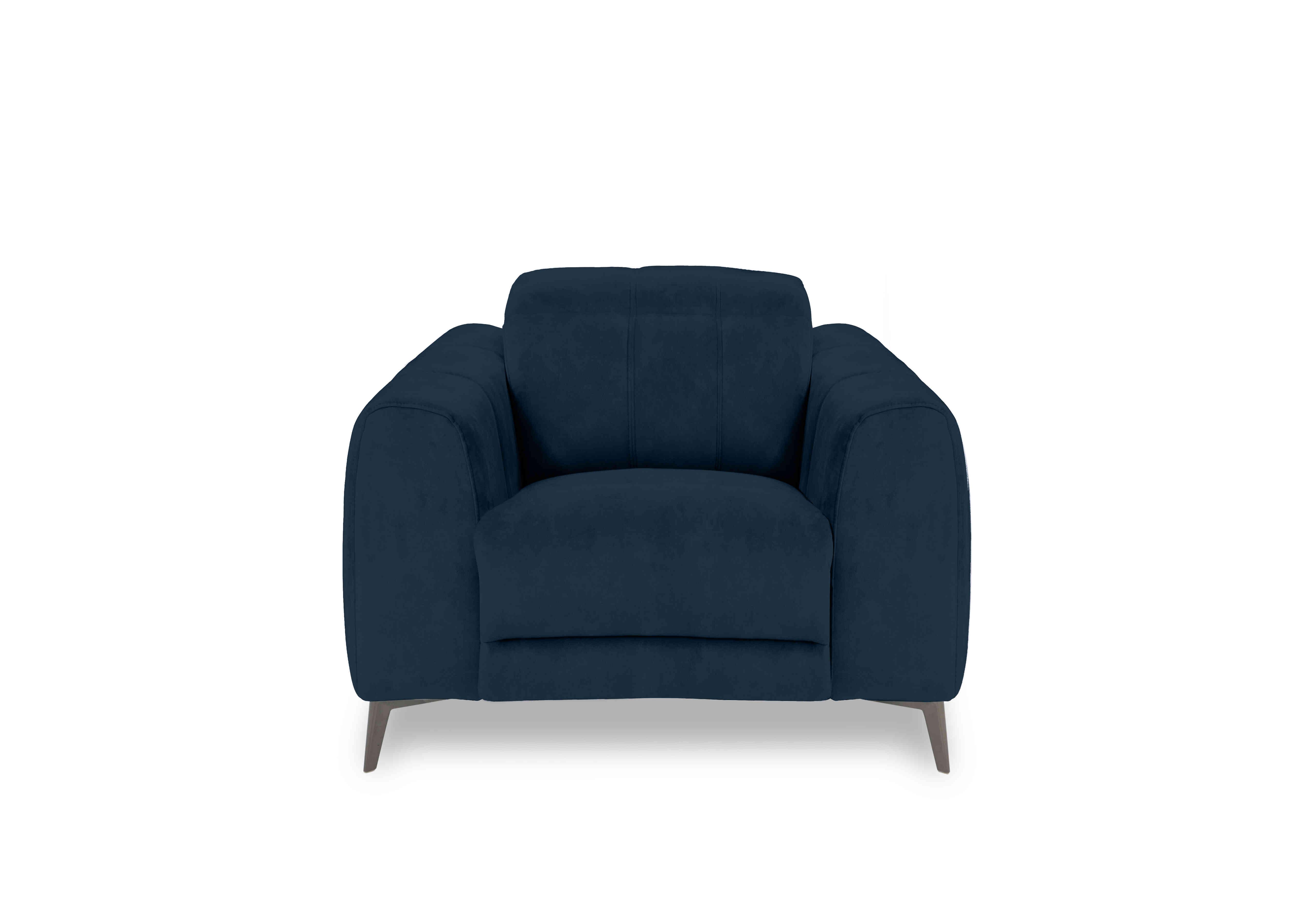 Ezra Fabric Chair in Opulence 50495 Royal on Furniture Village