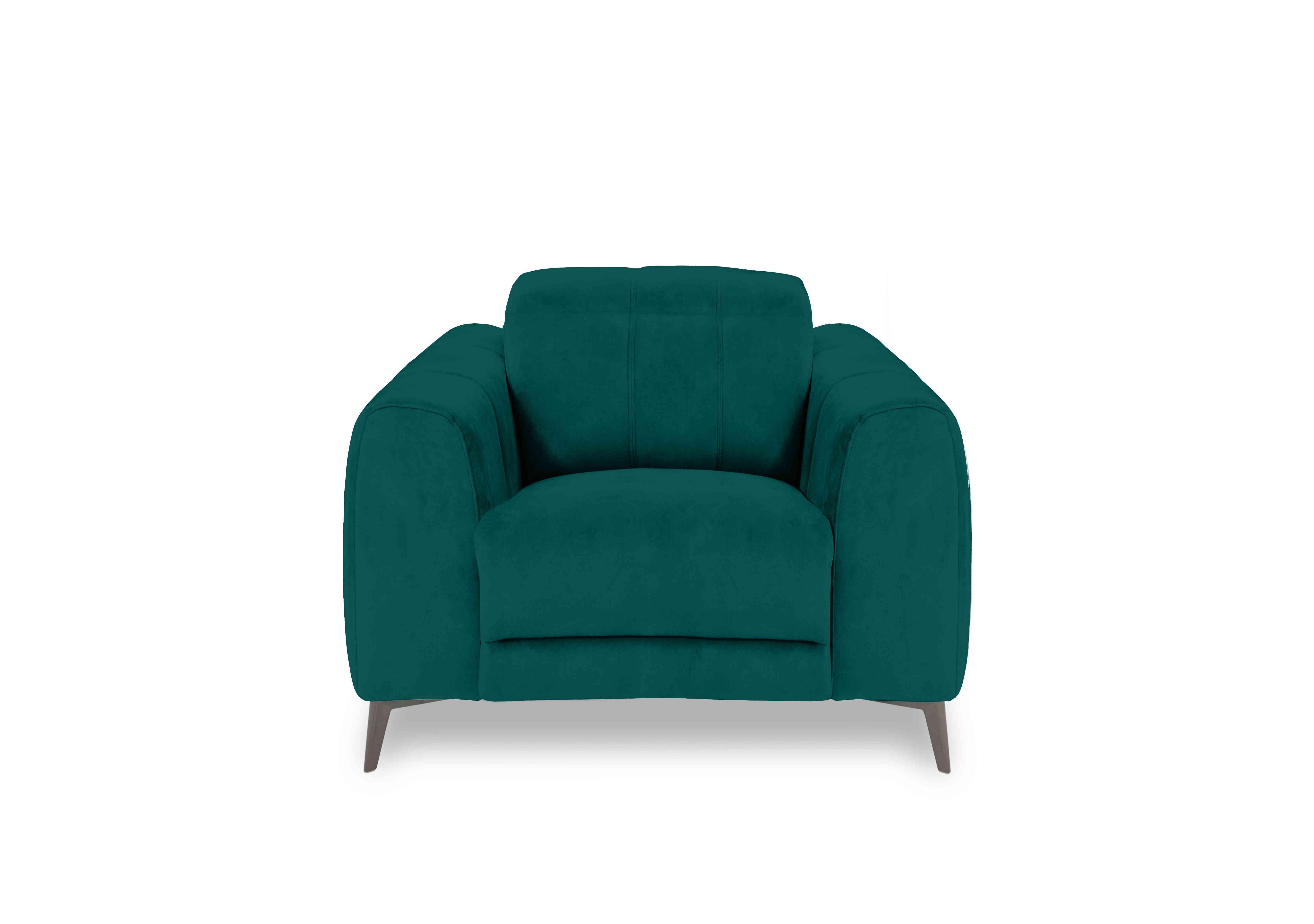 Ezra Fabric Chair in Opulence 51003 Teal on Furniture Village