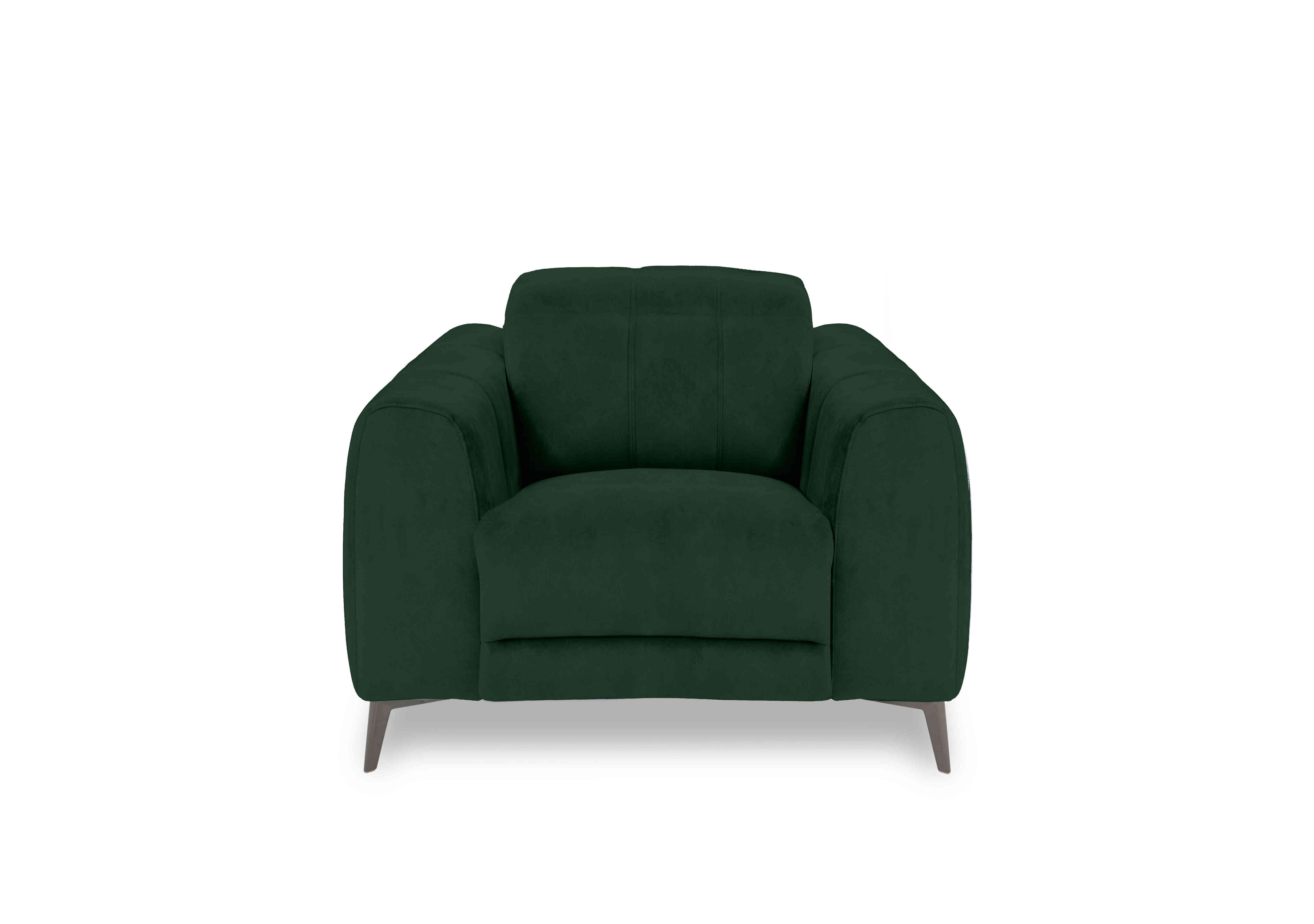Ezra Fabric Chair in Opulence 51011 Bottle Green on Furniture Village
